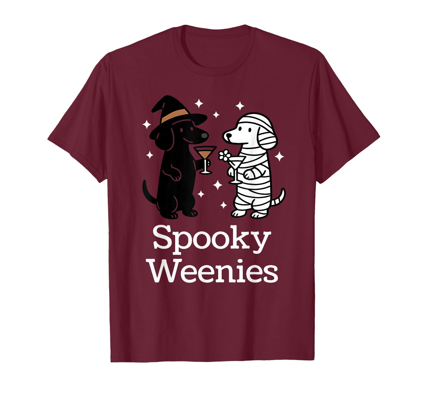 Spooky Weenies Dachshund Funny Halloween Dogs Costume Fun T-Shirt