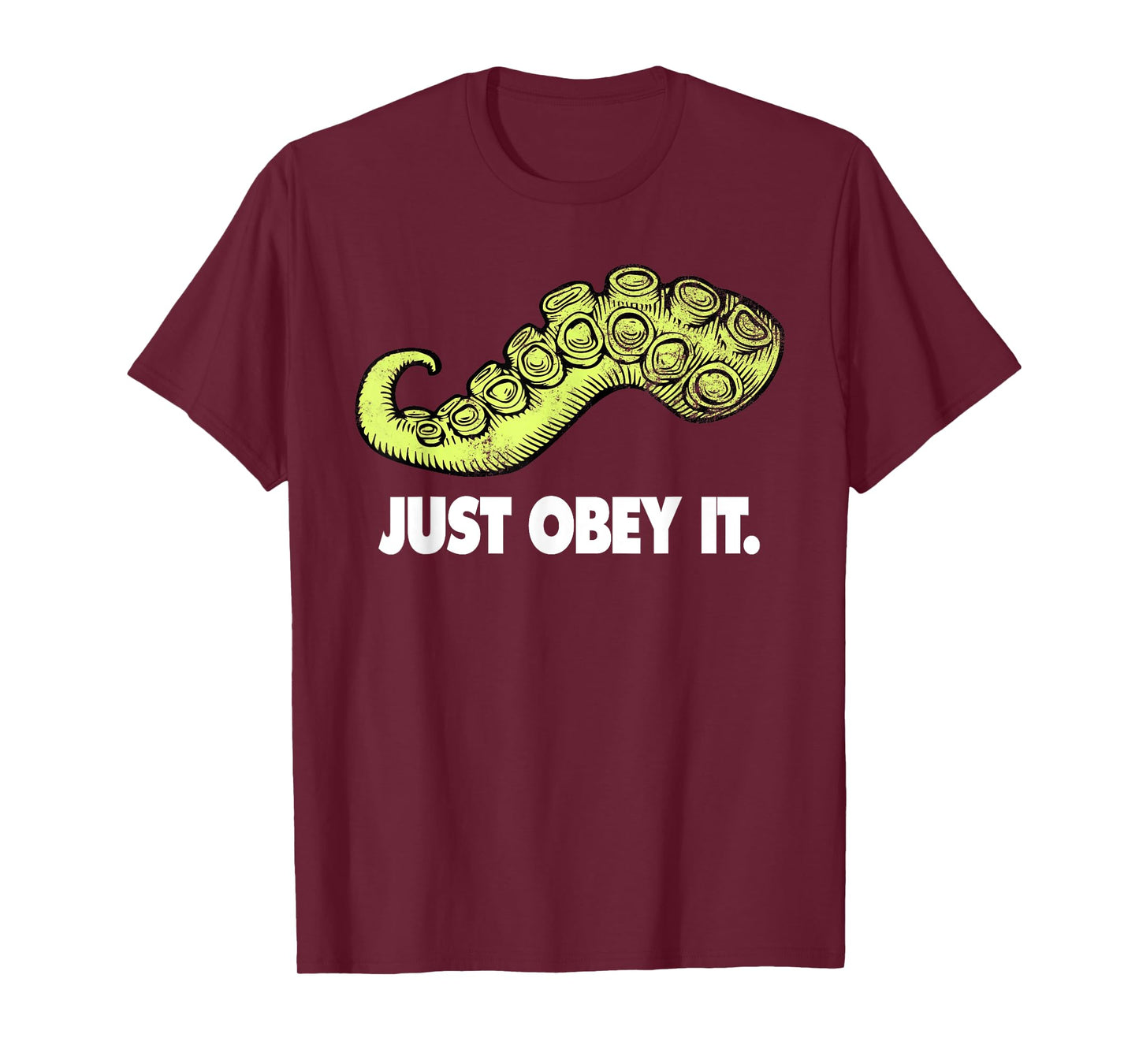 Cthulhu Just Obey It | Steampunk Kraken Tentacle T-Shirt