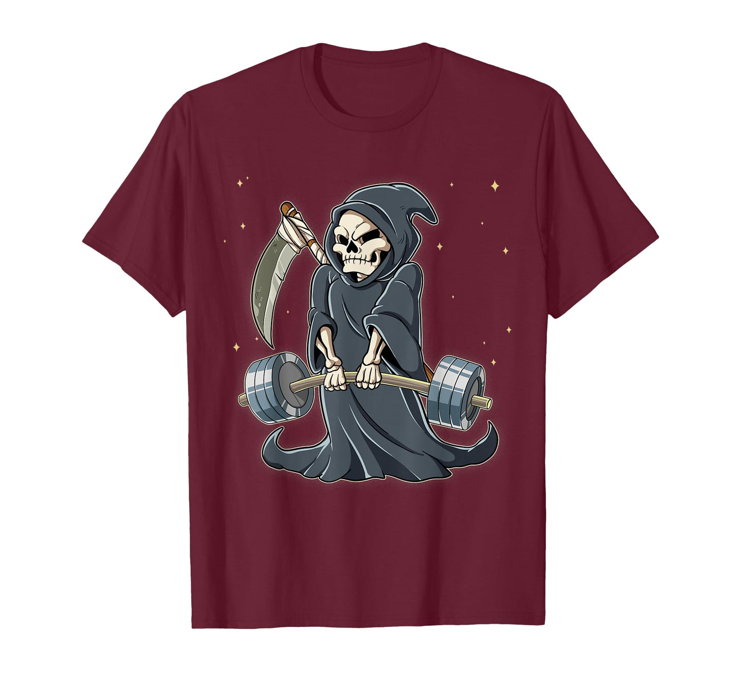 Grim Reaper Gym Weight Training Deadlift T-Shirt