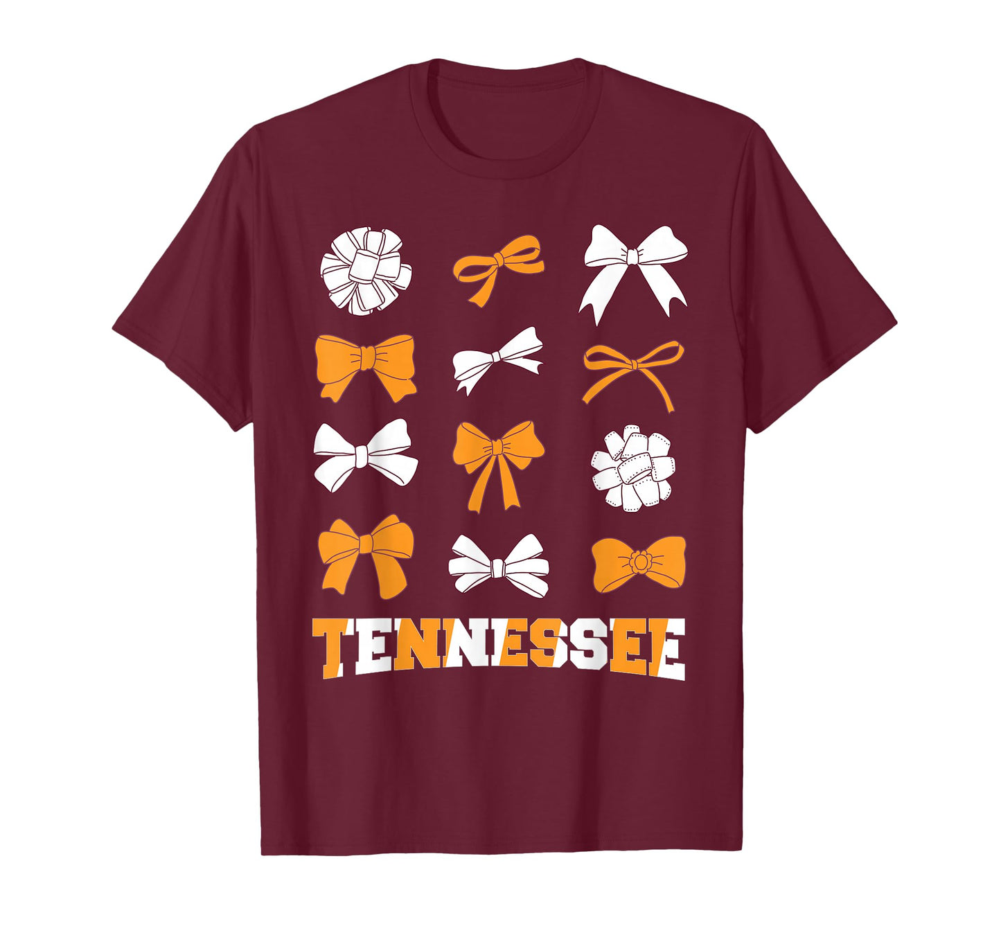 Tennessee TN Women Toddler Girls Coquette Bow State Pride T-Shirt