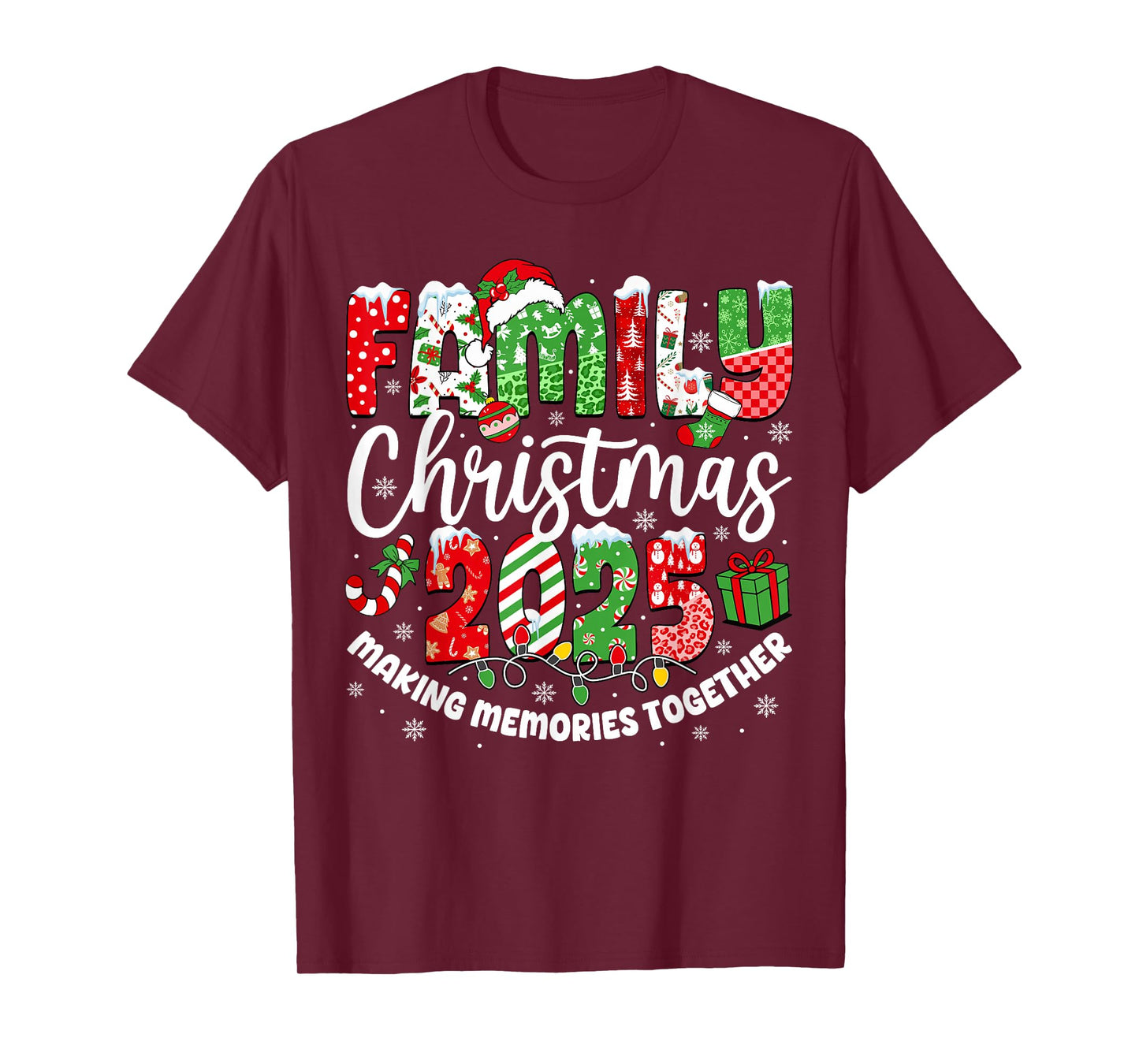 Family Christmas 2025 Matching Outfit Xmas Squad Santa Group T-Shirt