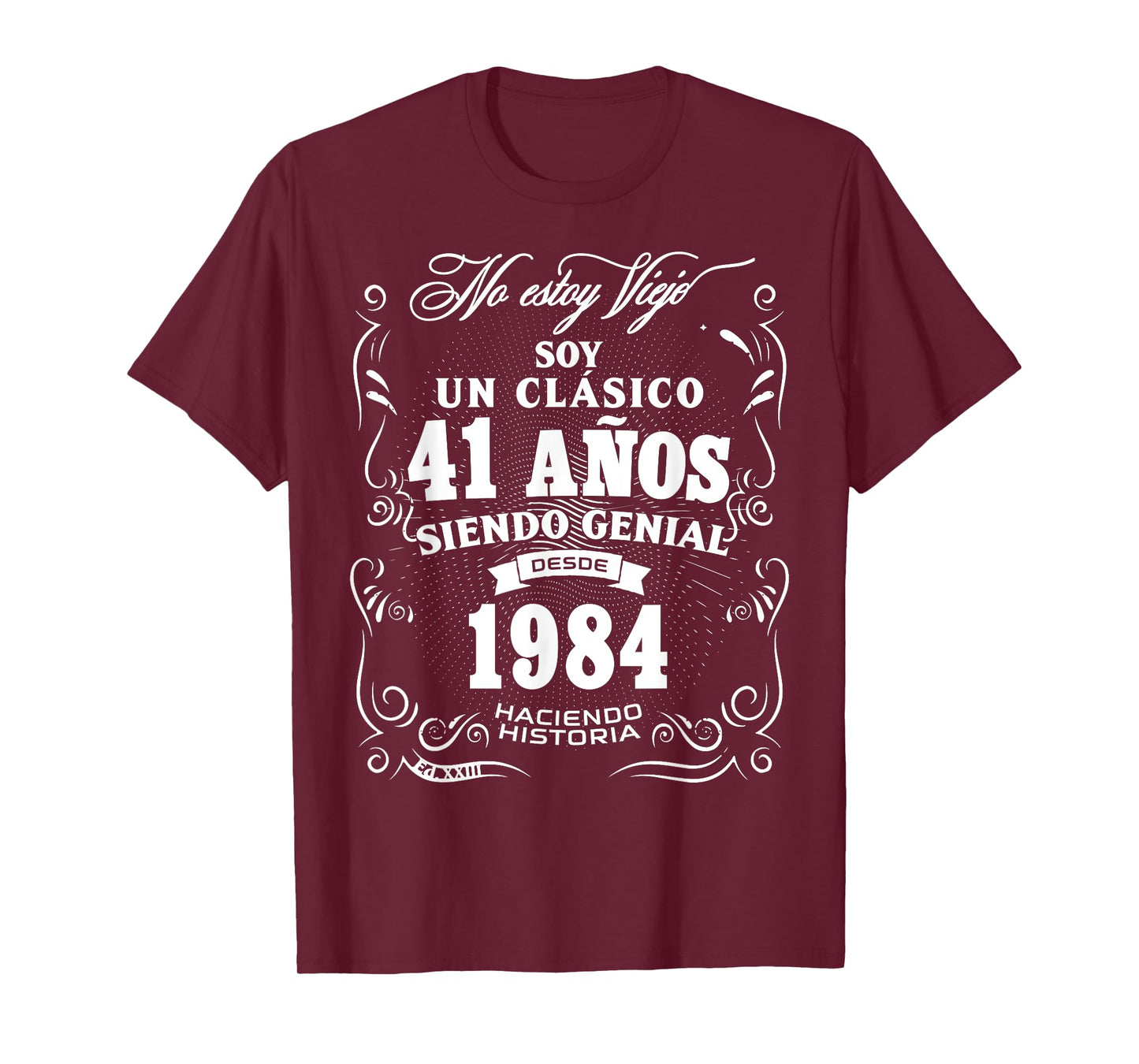 Vintage 41st Birthday Men Funny 1984 41 Birthday Spanish T-Shirt