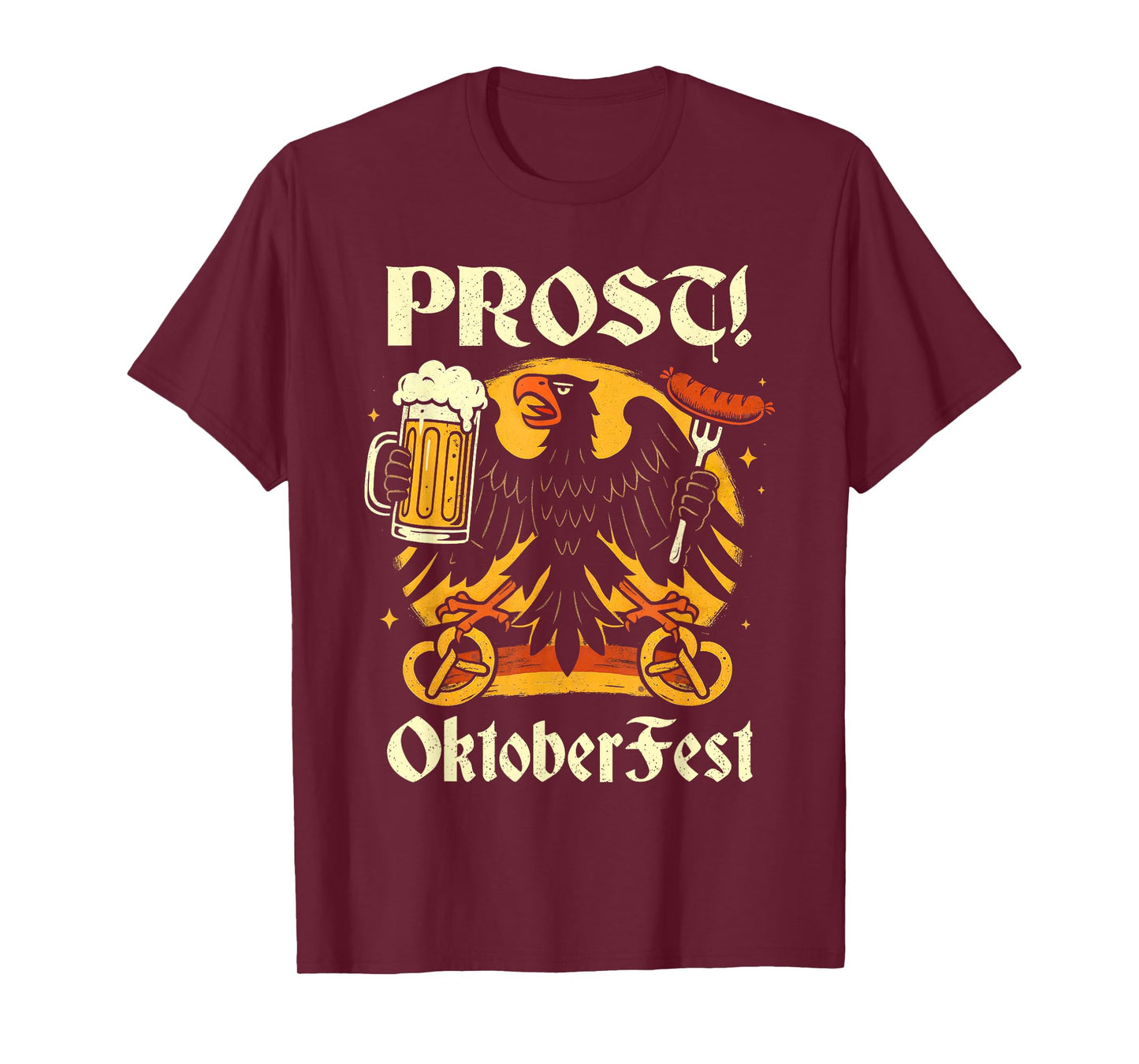 Prost Oktoberfest German Eagle Beer Wurst Men Women T-Shirt