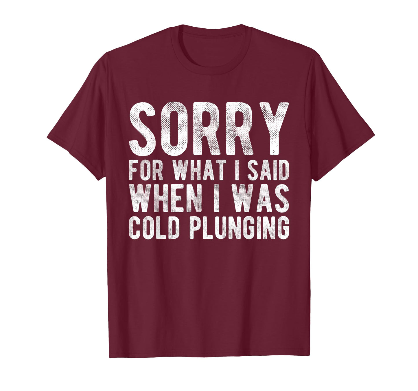 Sorry For What I Said When I Was Cold Plunging T-Shirt