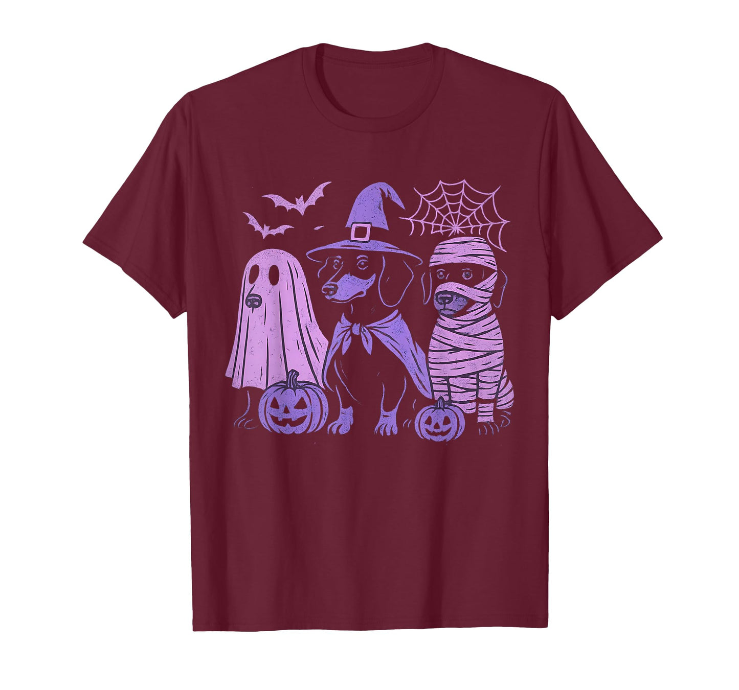 Halloweenie Dachshund Dogs Ghost Boo Witch Costume Halloween T-Shirt