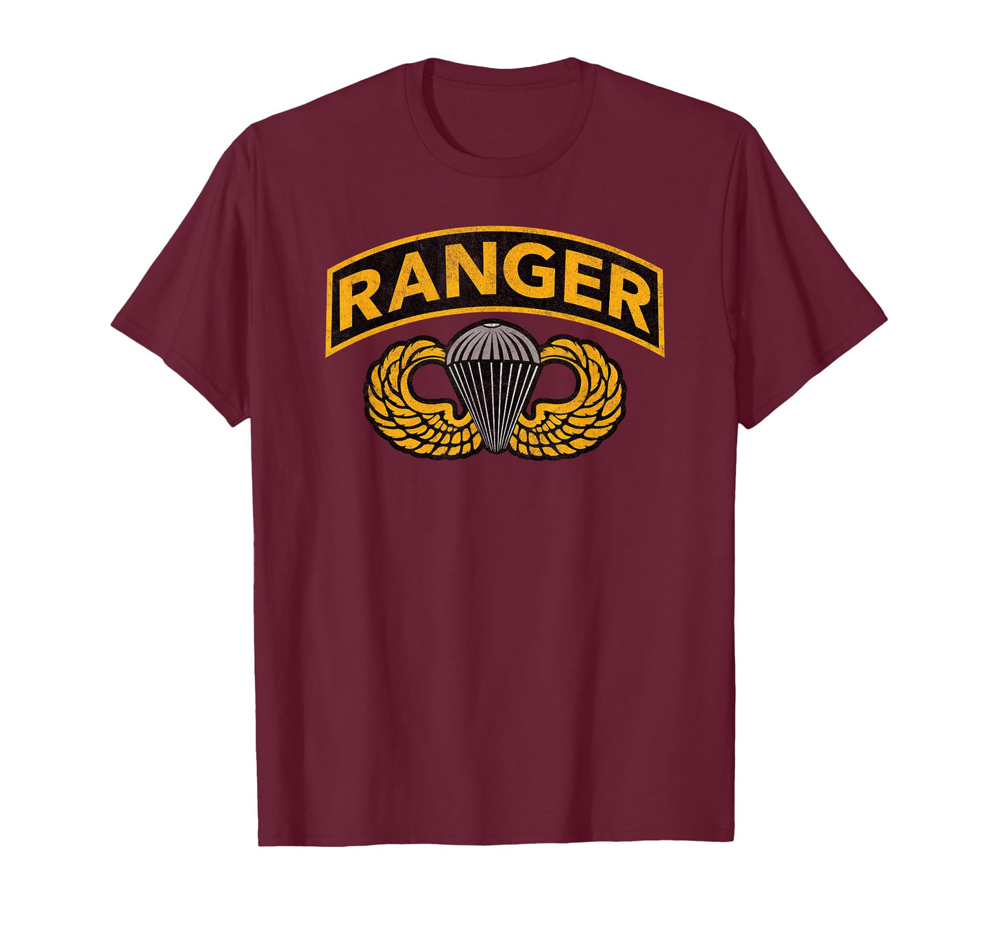 RANGER military air USA combat veteran soldier vet parachute T-Shirt