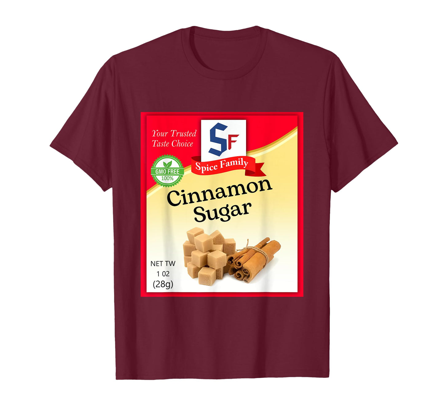 Cinnamon Sugar Condiment Holiday Spice Group Costumes T-Shirt