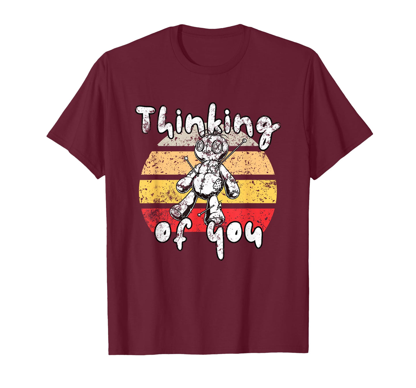 Thinking of You Funny Voodoo Doll Valentine's Day Joke T-Shirt