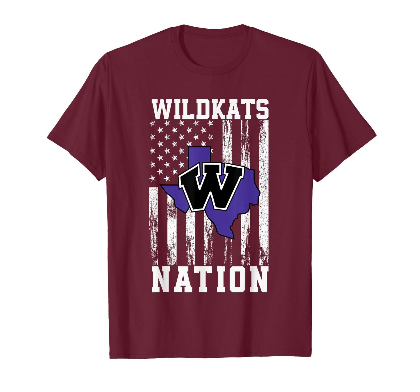 Willis Wildkats Logo Nation HS T-Shirt