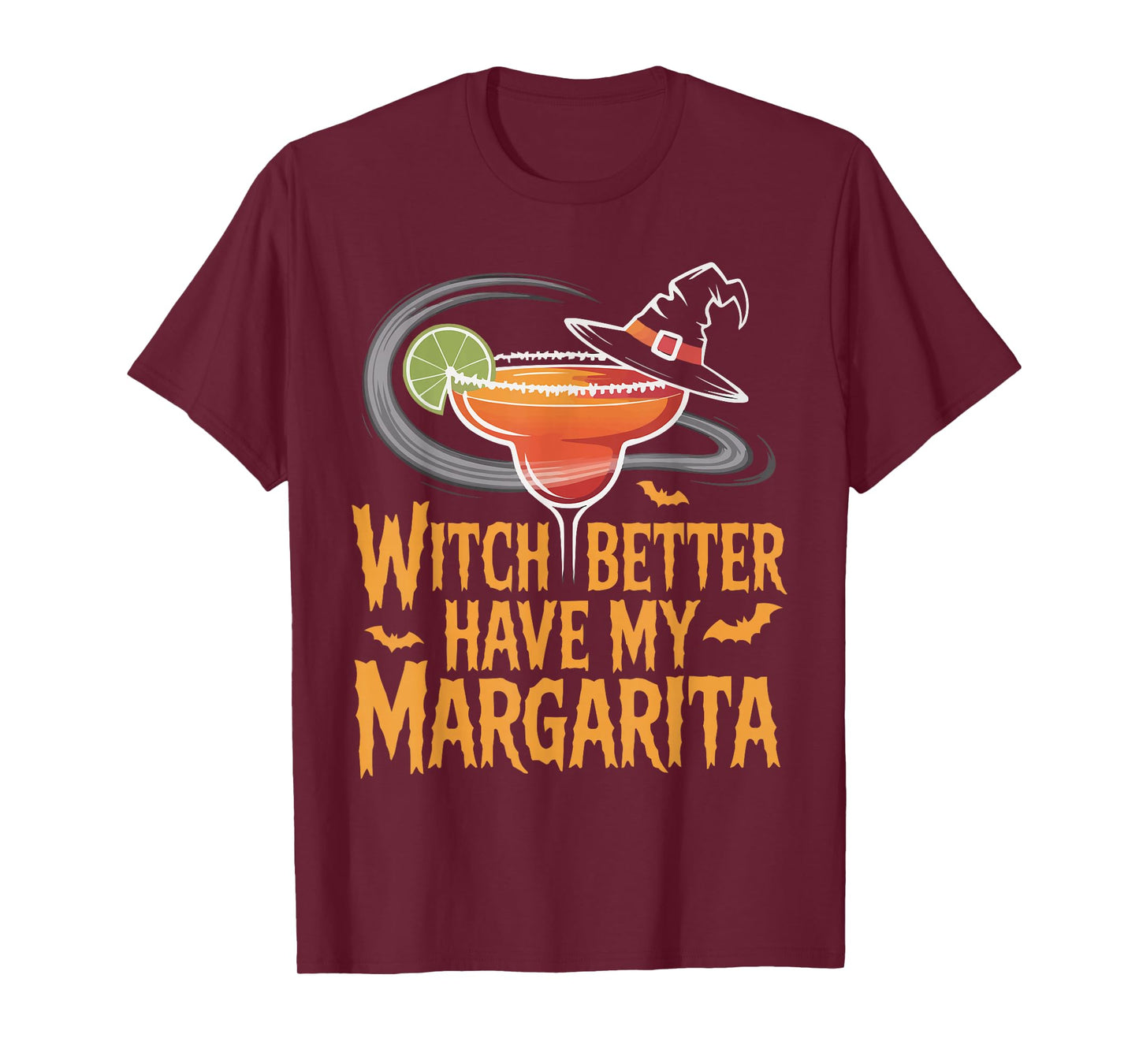 Funny Halloween Design Witch & Margarita T-Shirt