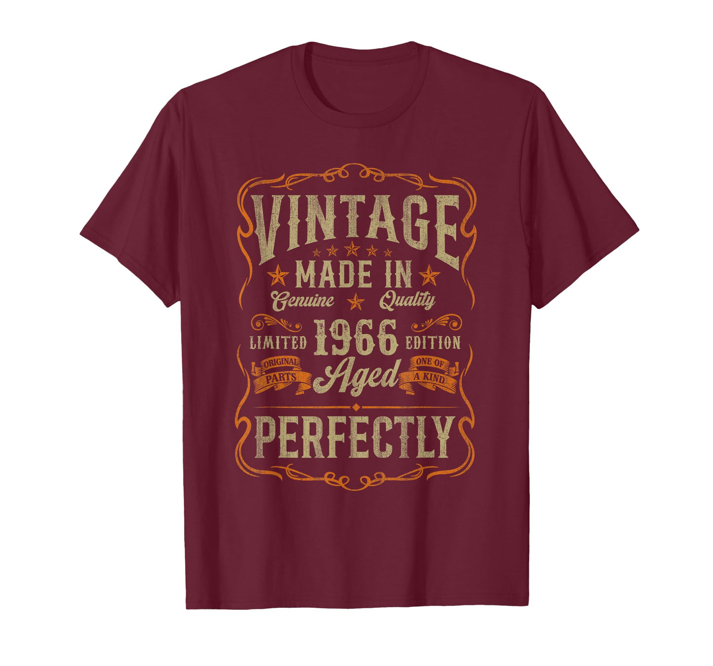 60 Years Old Vintage Made In 1966 60th Birthday Gifts Men T-Shirt