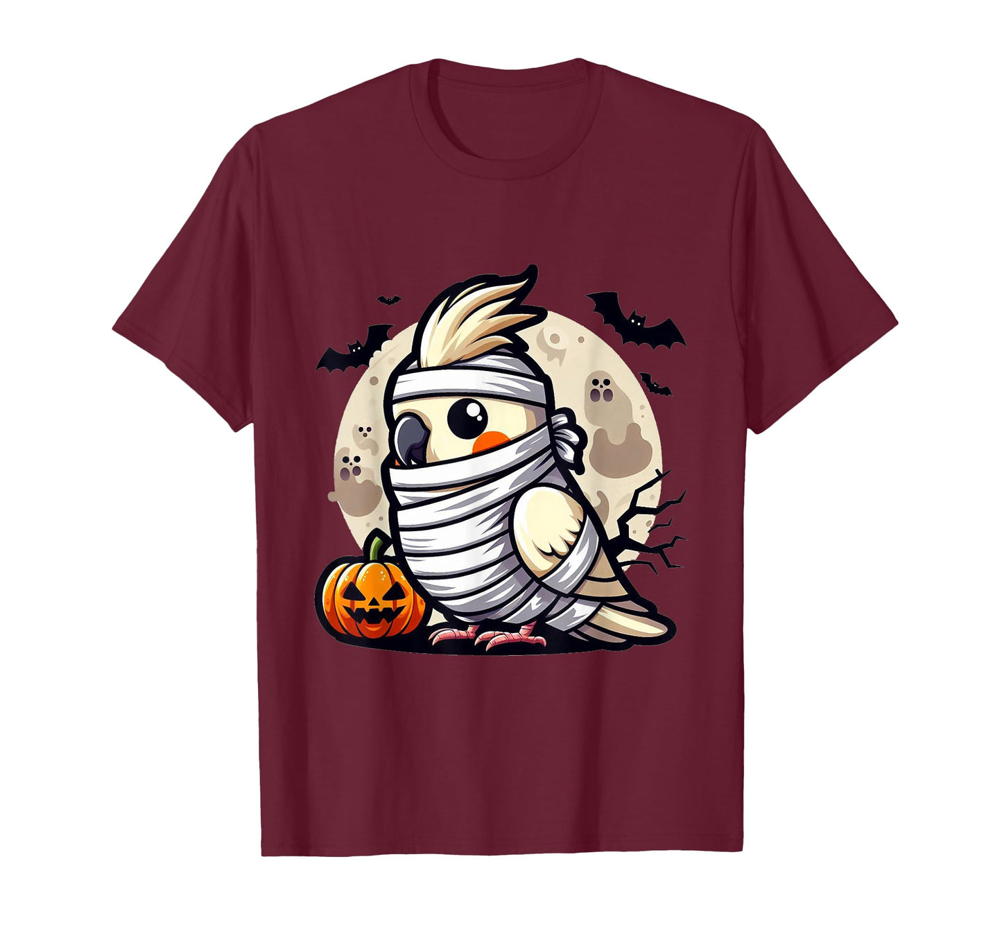 spooky Cockatiel mummy T-Shirt