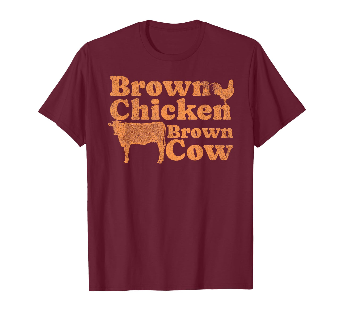 1970s Music Bow Chicka Wow Wow Joke Brown Chicken Brown Cow T-Shirt