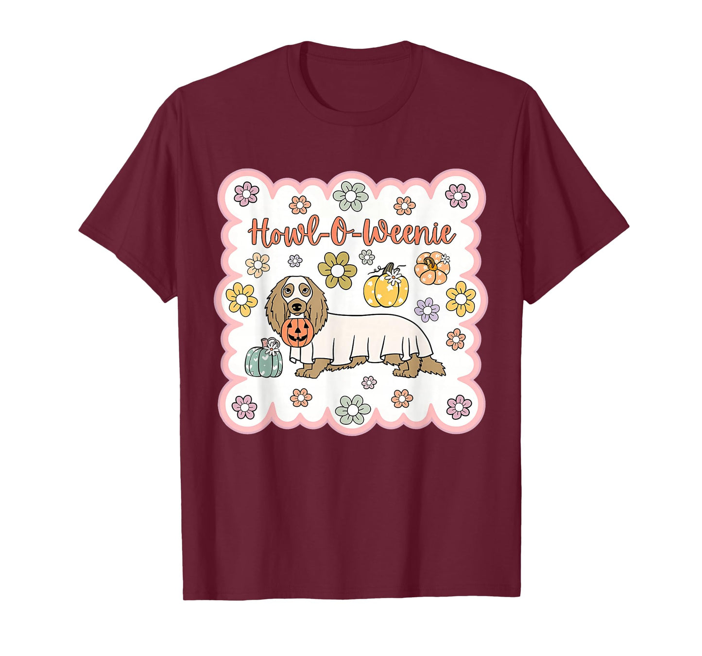 Dachshund Happy Halloweiner Funny Halloween Dogs Lover T-Shirt