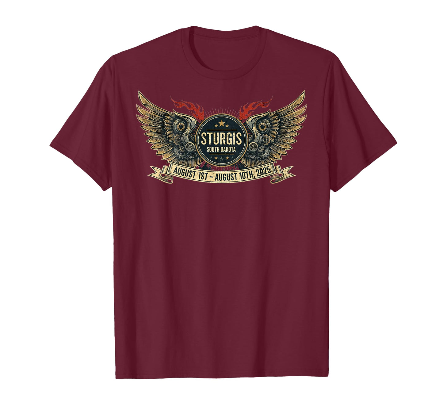 2025 STURGIS WITH VINTAGE ART ON BACK T-Shirt