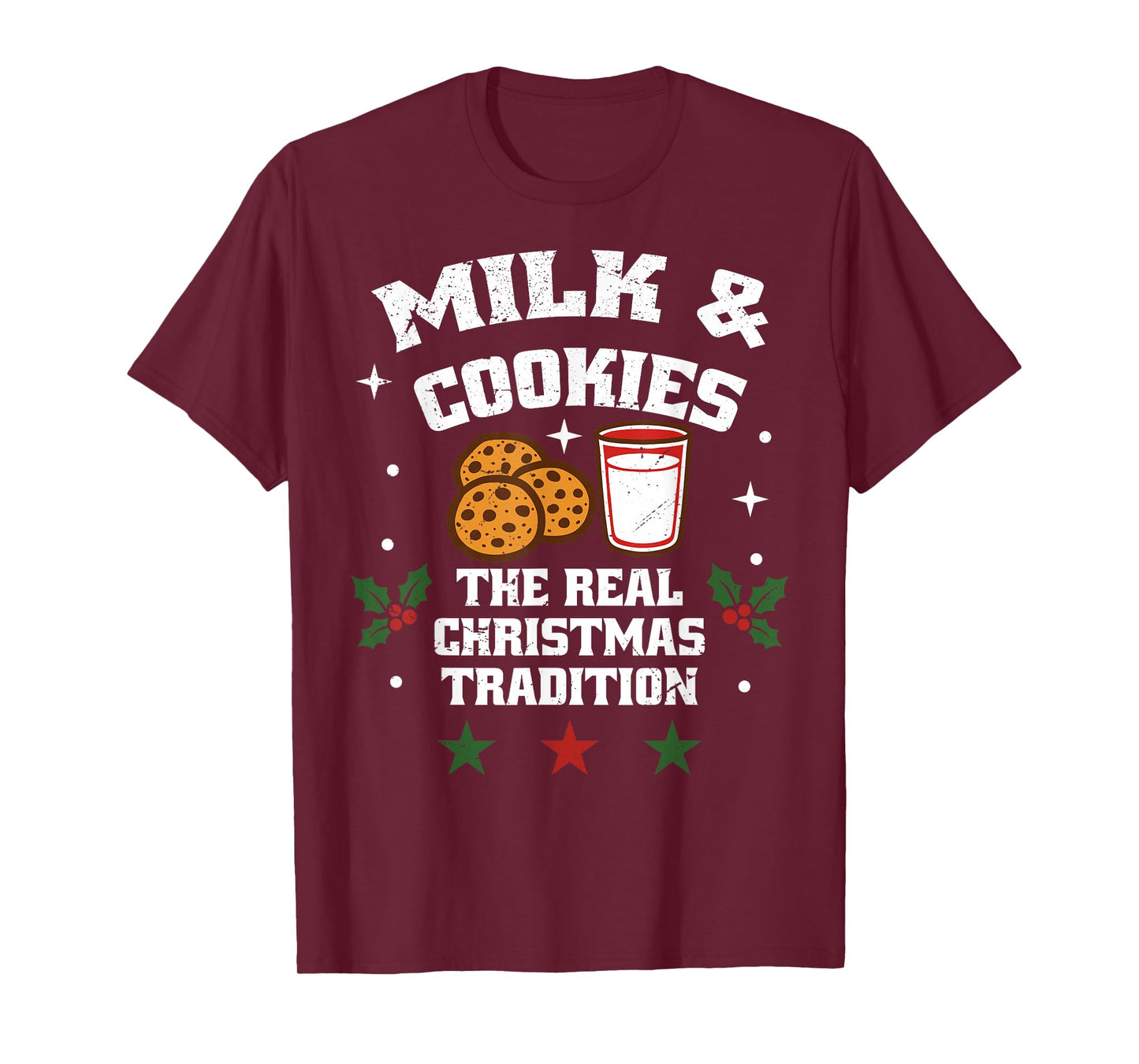 Milk and Cookies Christmas Santa Xmas Family Celebration T-Shirt
