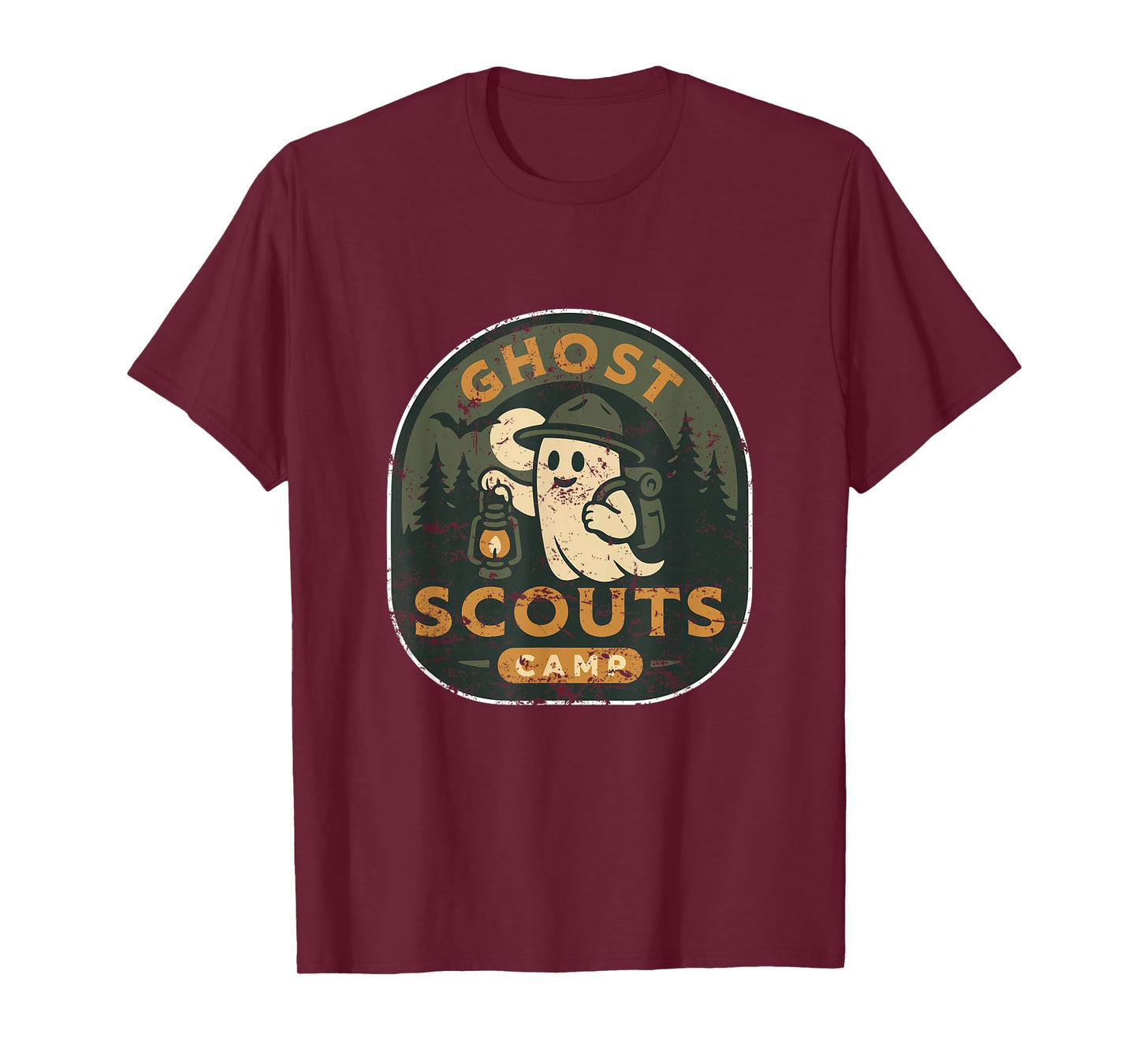 Ghost Scouts Camp Patch Halloween T-Shirt