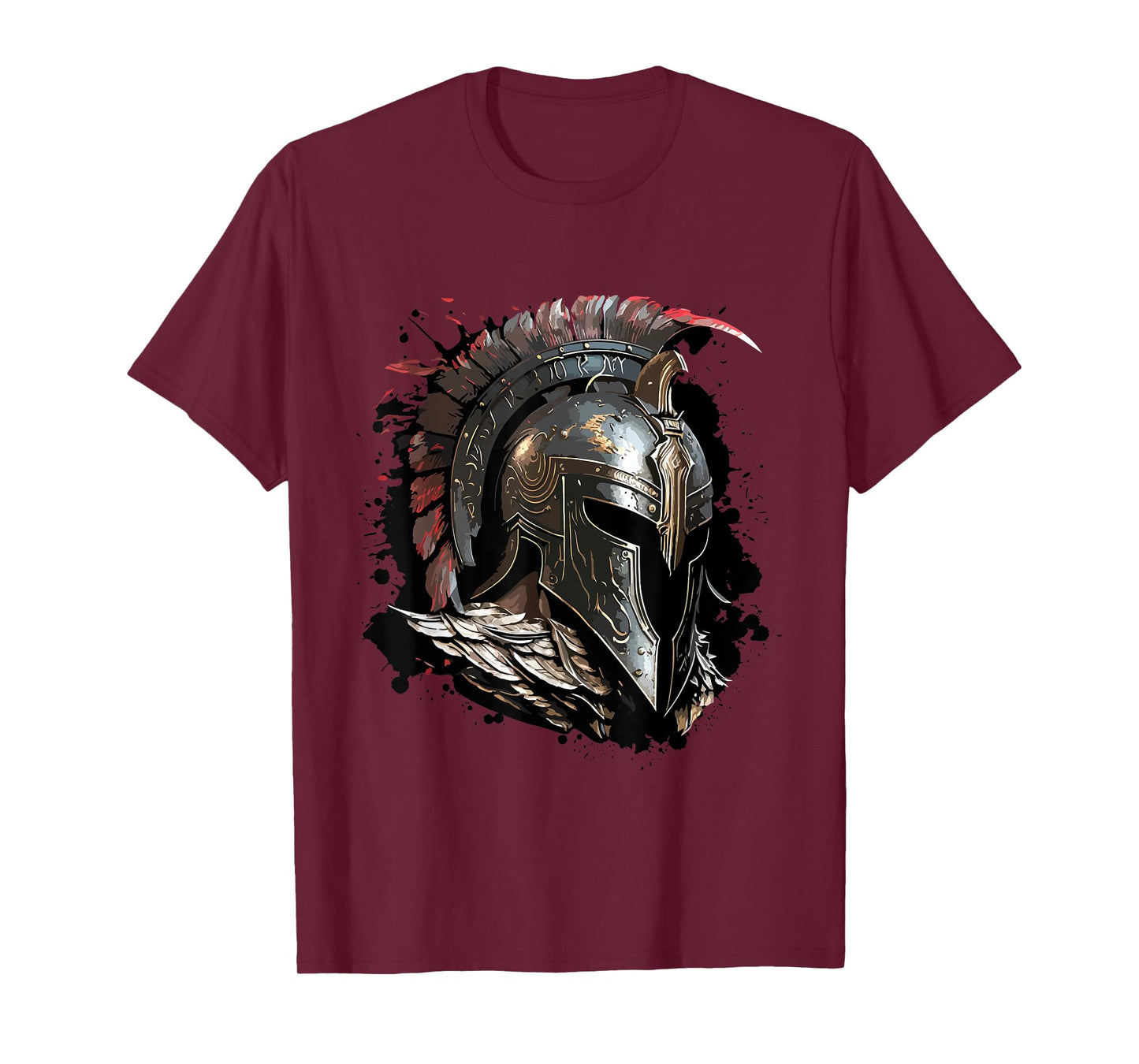 Spartan Helmet Warrior Gladiator Gym Fitness Workout T-Shirt