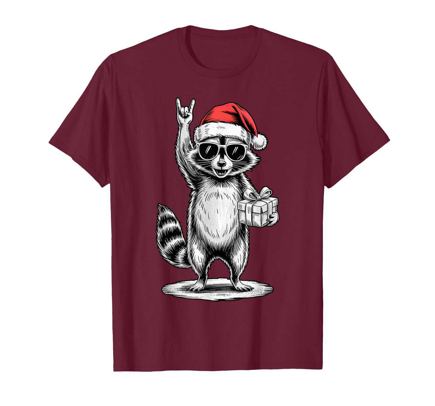 Christmas Funny Raccoon T-Shirt