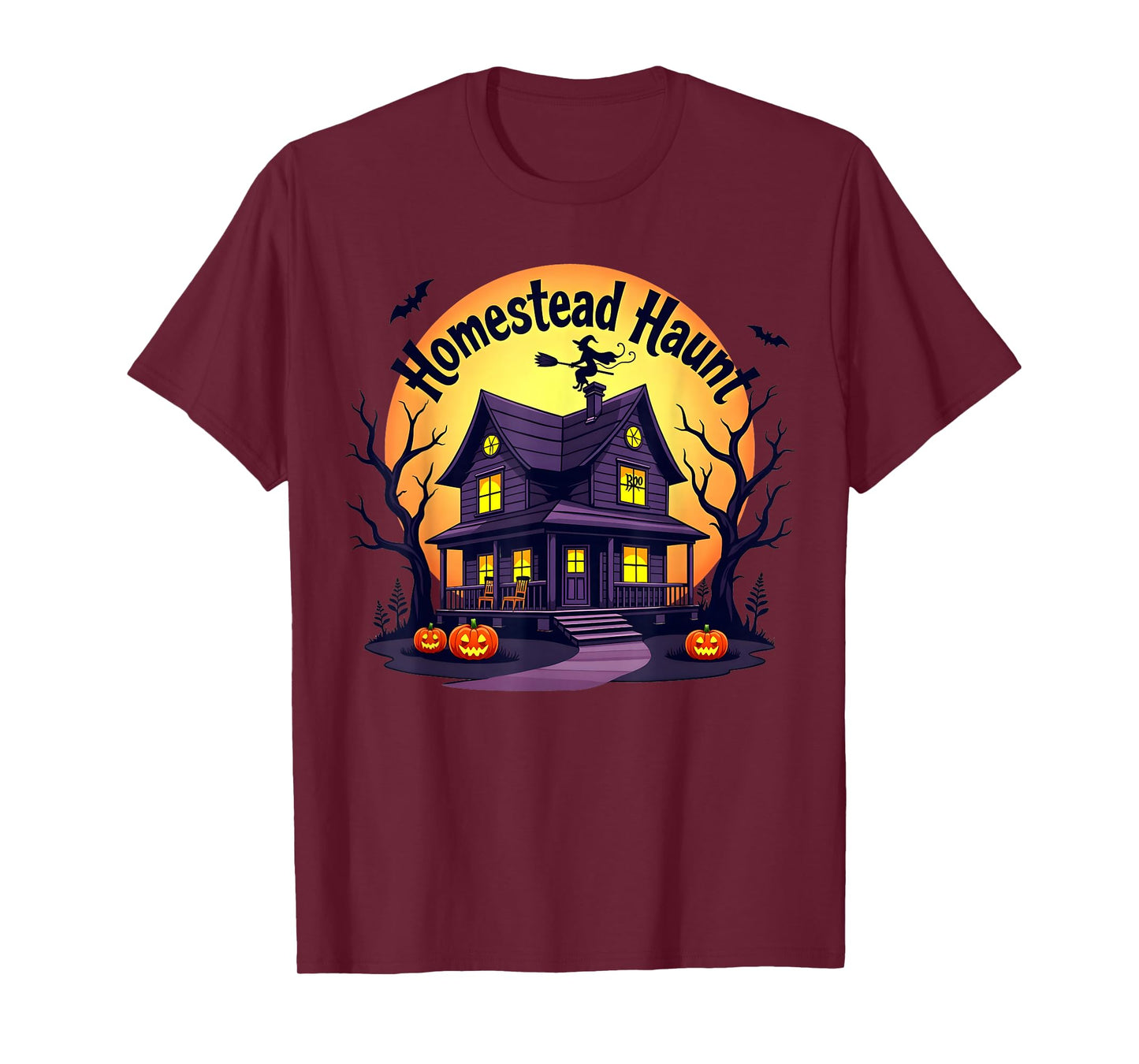 Halloween Family Homestead Haunt Spooky House Decor T-Shirt