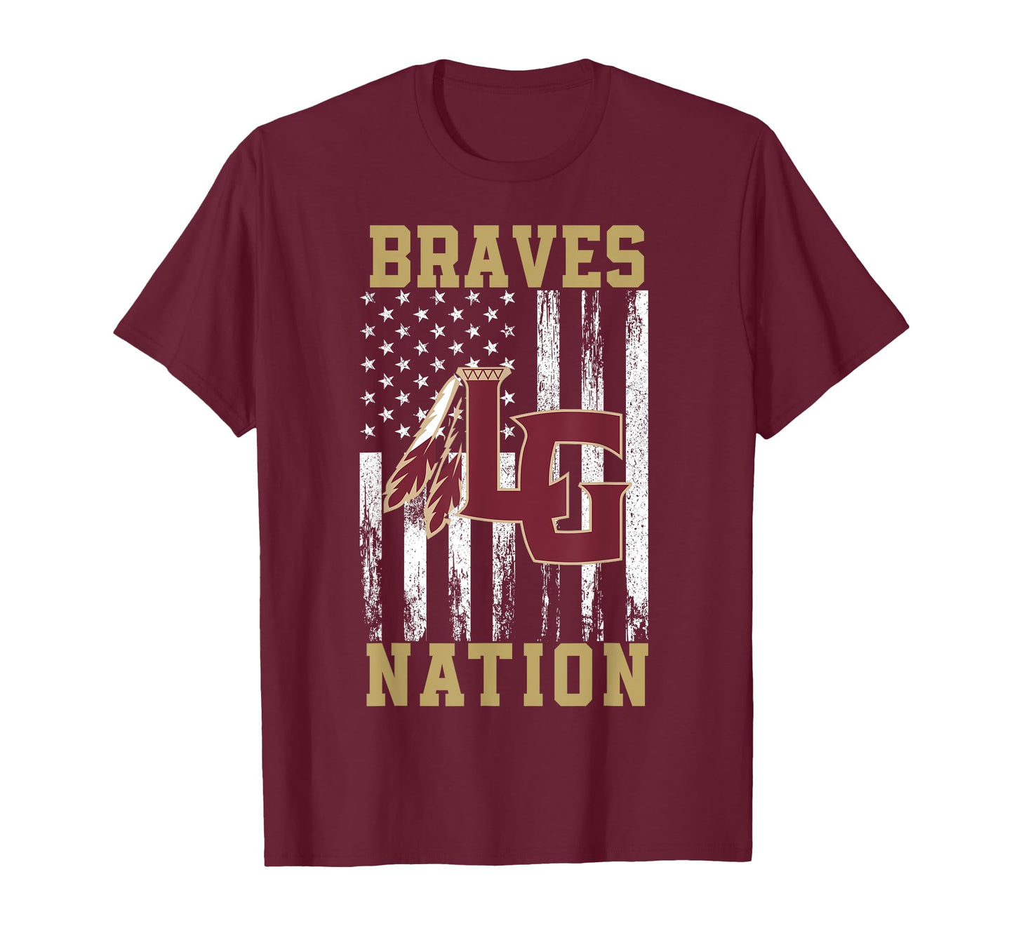 Lake Gibson Braves Logo Nation HS T-Shirt