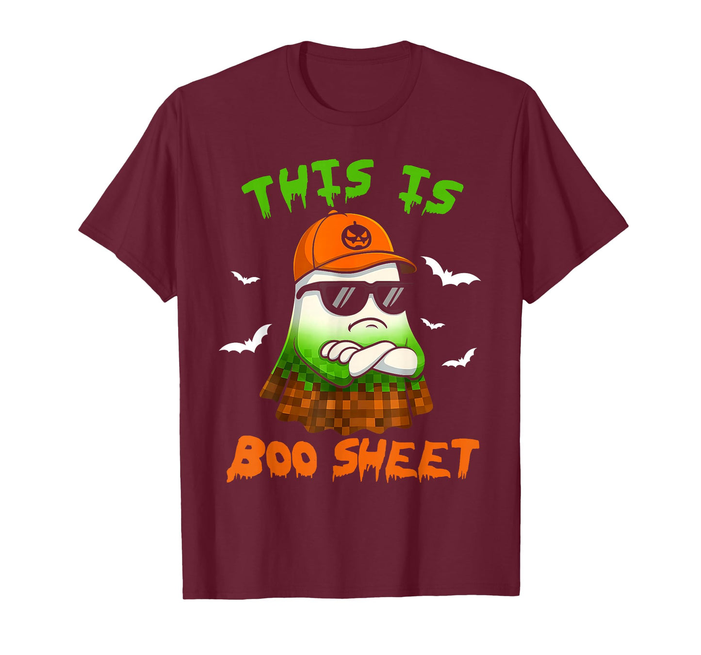 This is Boo Sheet Ghost Retro Halloween Costume Men Women T-Shirt
