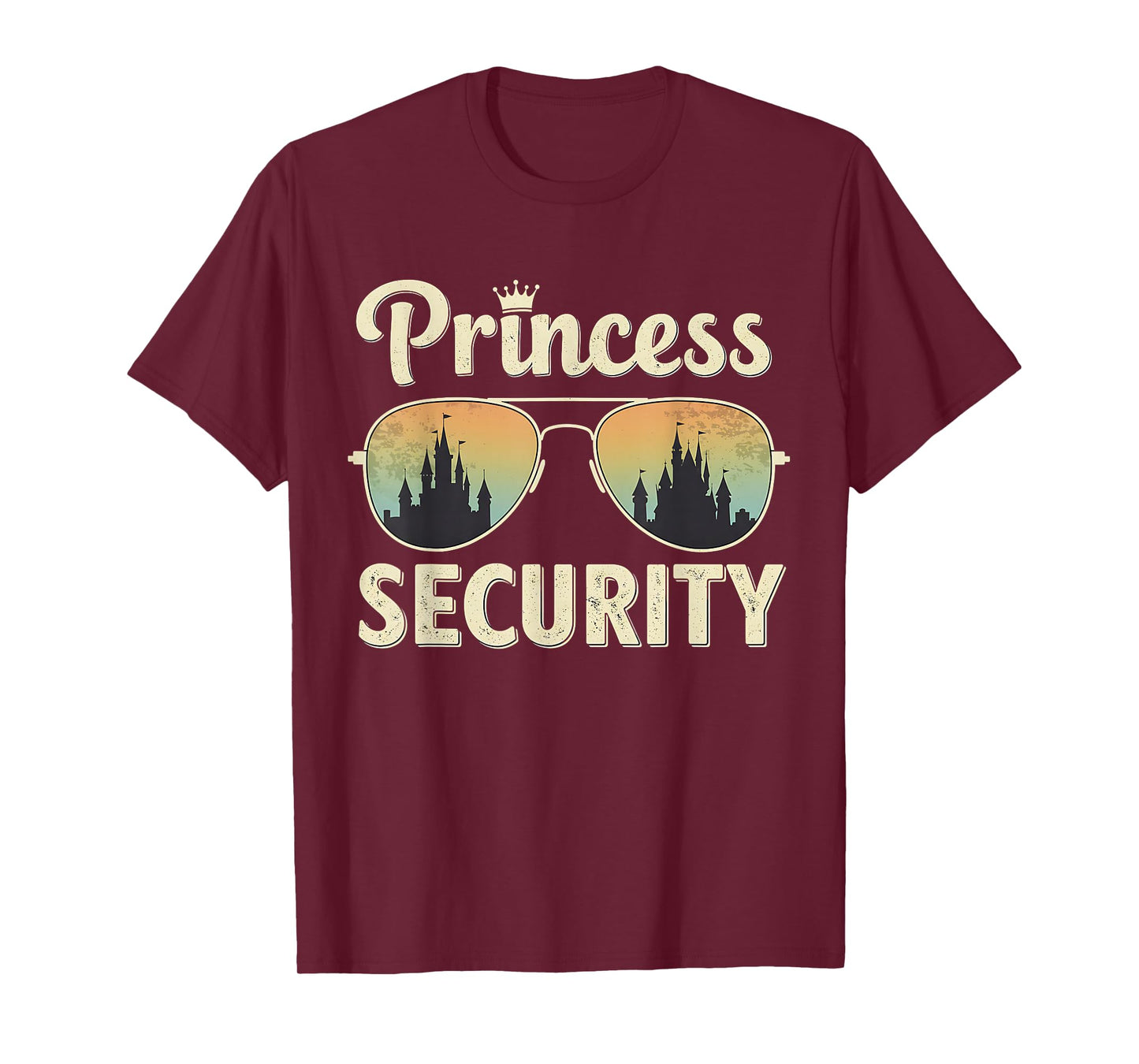 Princess Security Protection Retro Castle Matching Family T-Shirt