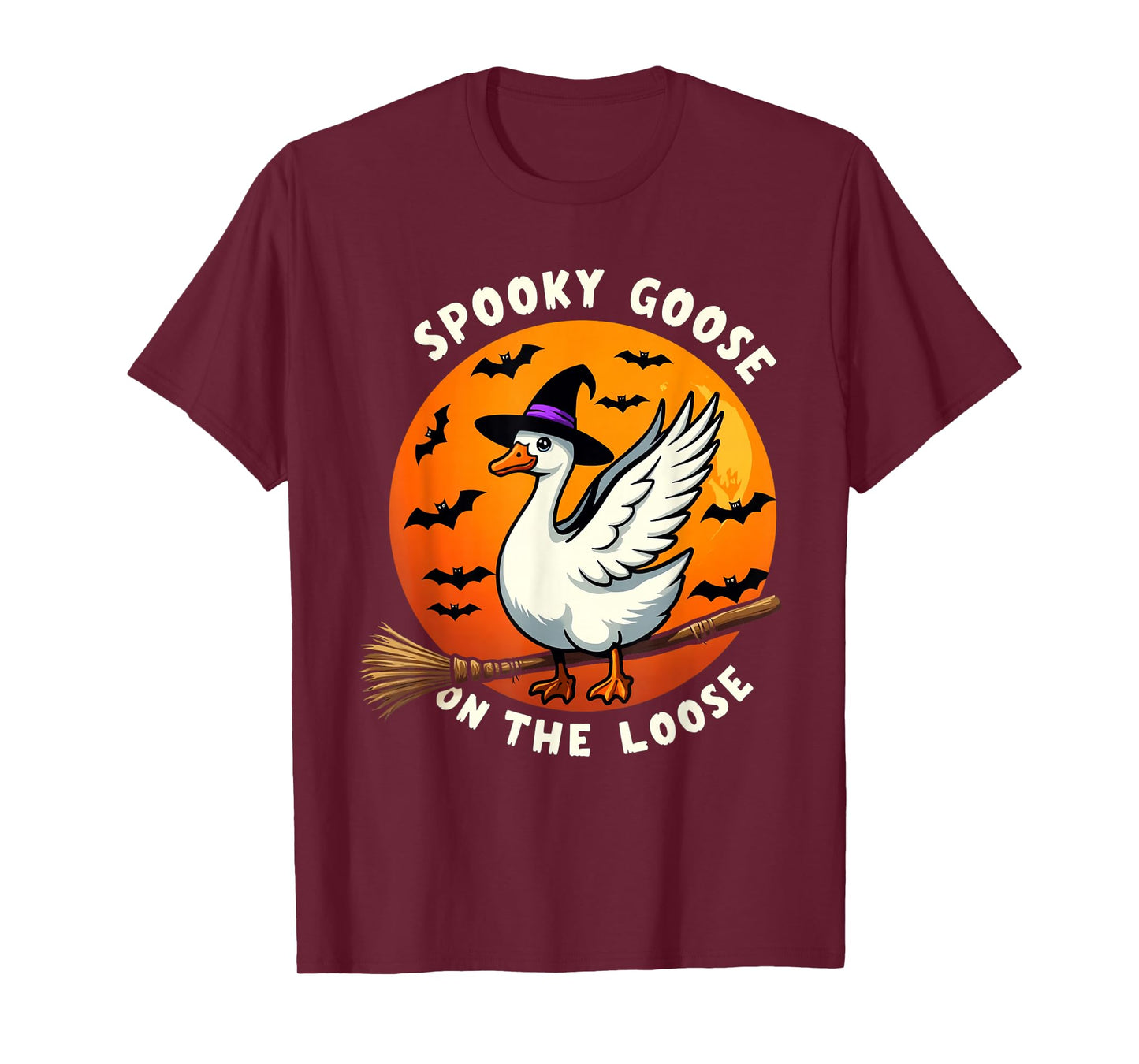Spooky Goose on The Loose Halloween T-Shirt