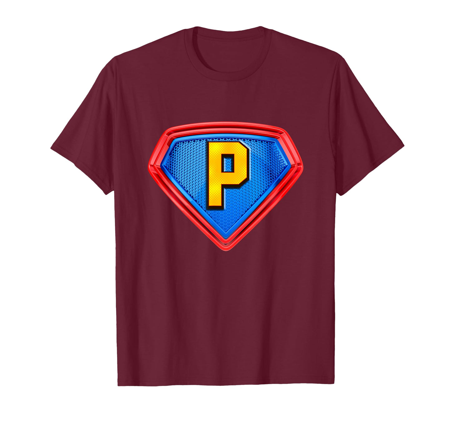 Cool Super P Alphabet Cute Initial Monogram Letter P Graphic T-Shirt