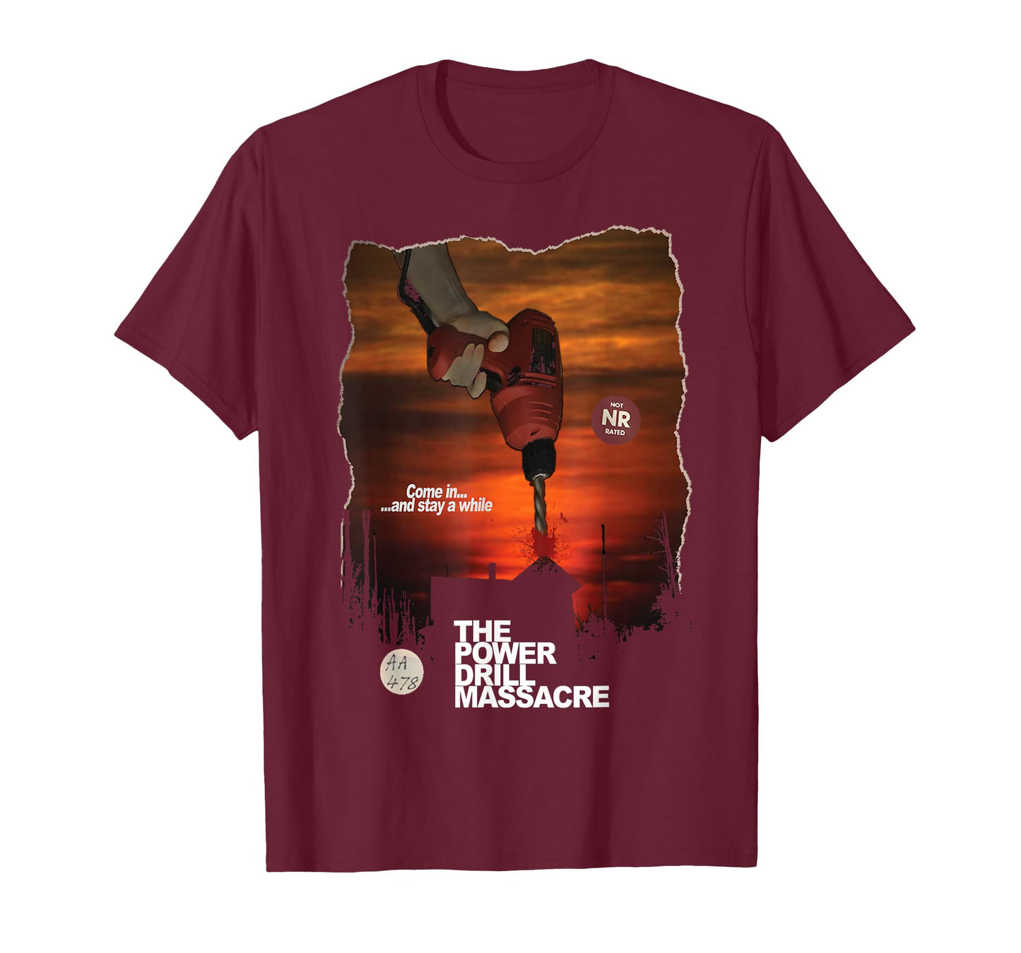Power Drill Massacre Survival Horror Slasher Game T-Shirt