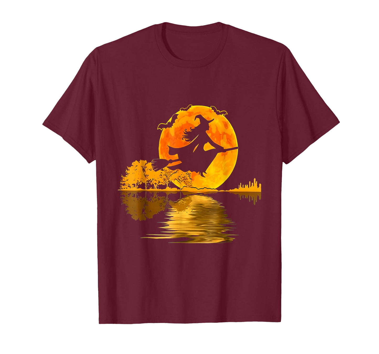 One Witch Riding Broom Halloween T-Shirt