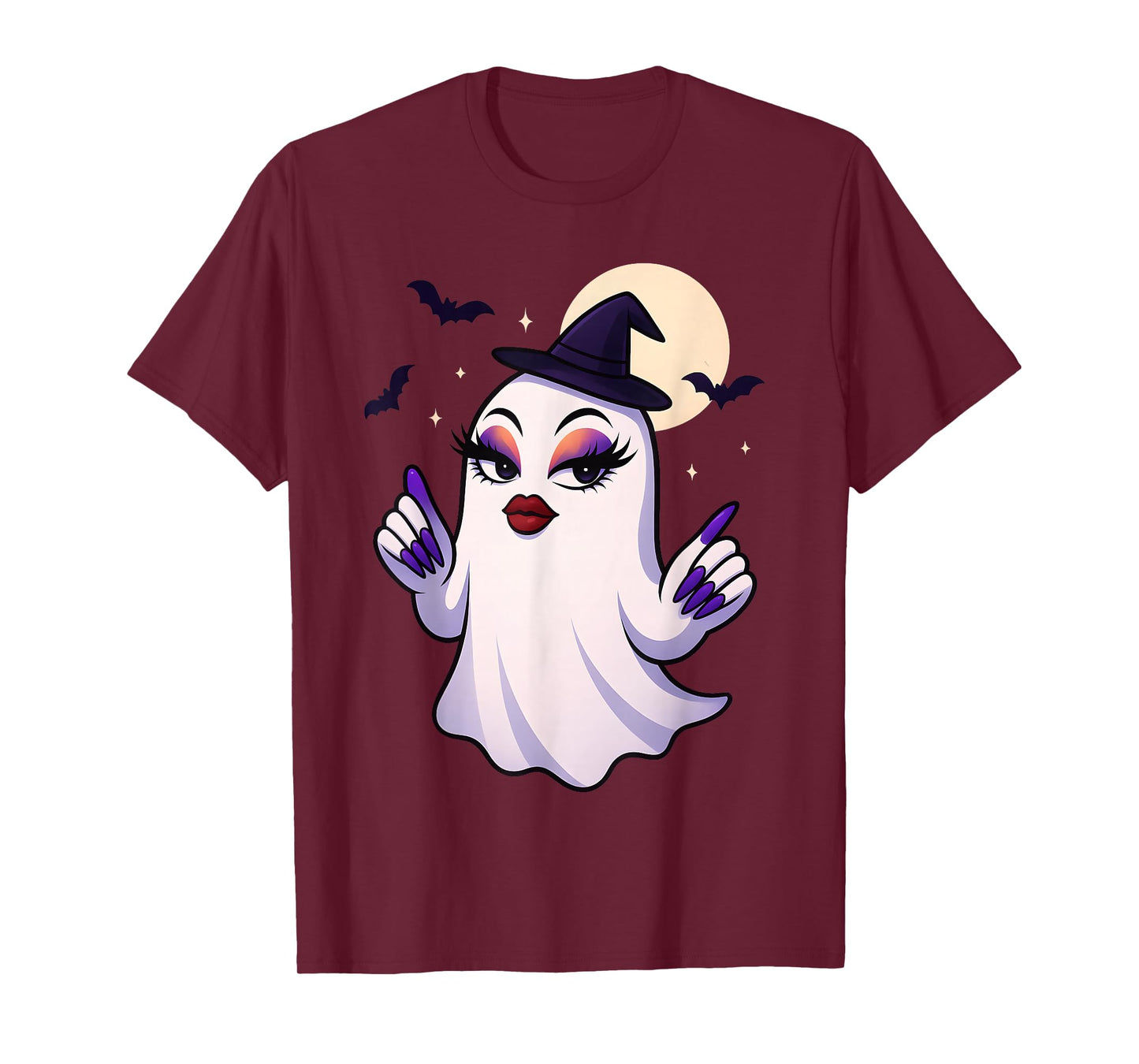 Sassy Ghost Halloween Slay Queen Spooky Attitude Costume T-Shirt
