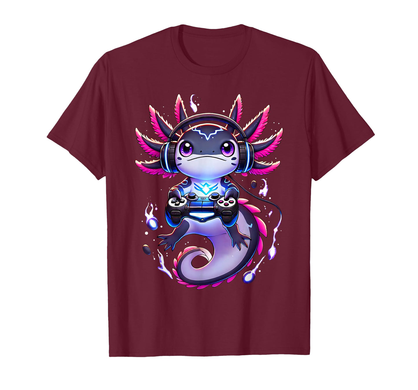 Funny Gamer Axolotl Video Games Retro Boys Girls Kids T-Shirt