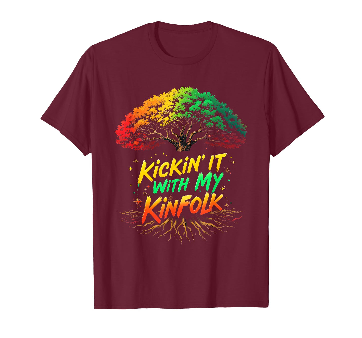 Kickin' It With My Kinfolk Funny Summer Family Reunion T-Shirt