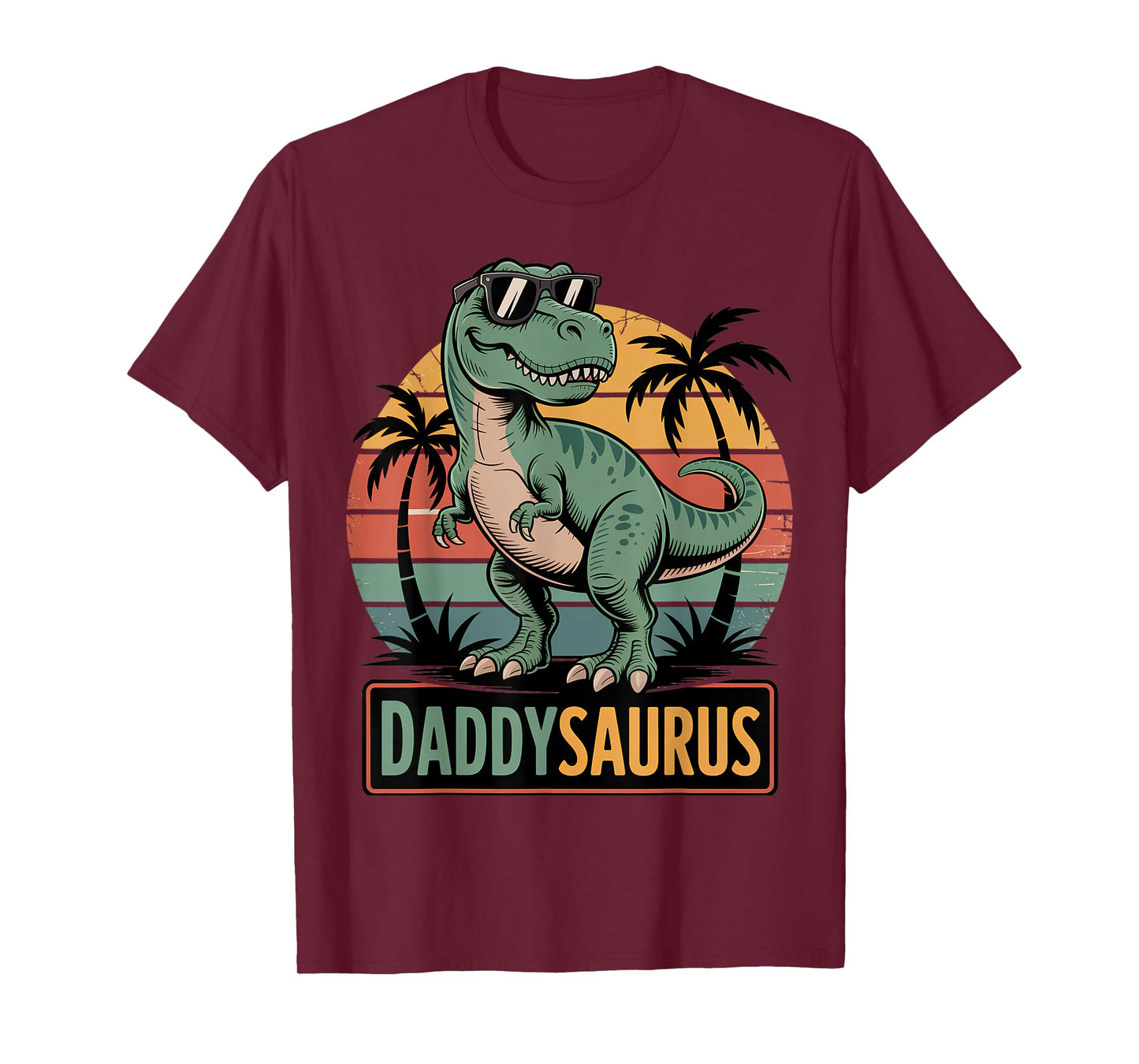 Daddysaurus T Rex Dinosaur Daddy Saurus Family Matching Dad T-Shirt