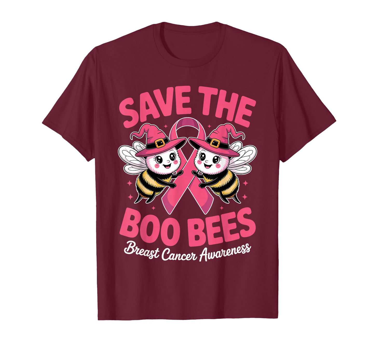 Save The Boo Bees Breast Cancer/Halloween Pink Ribbon T-Shirt