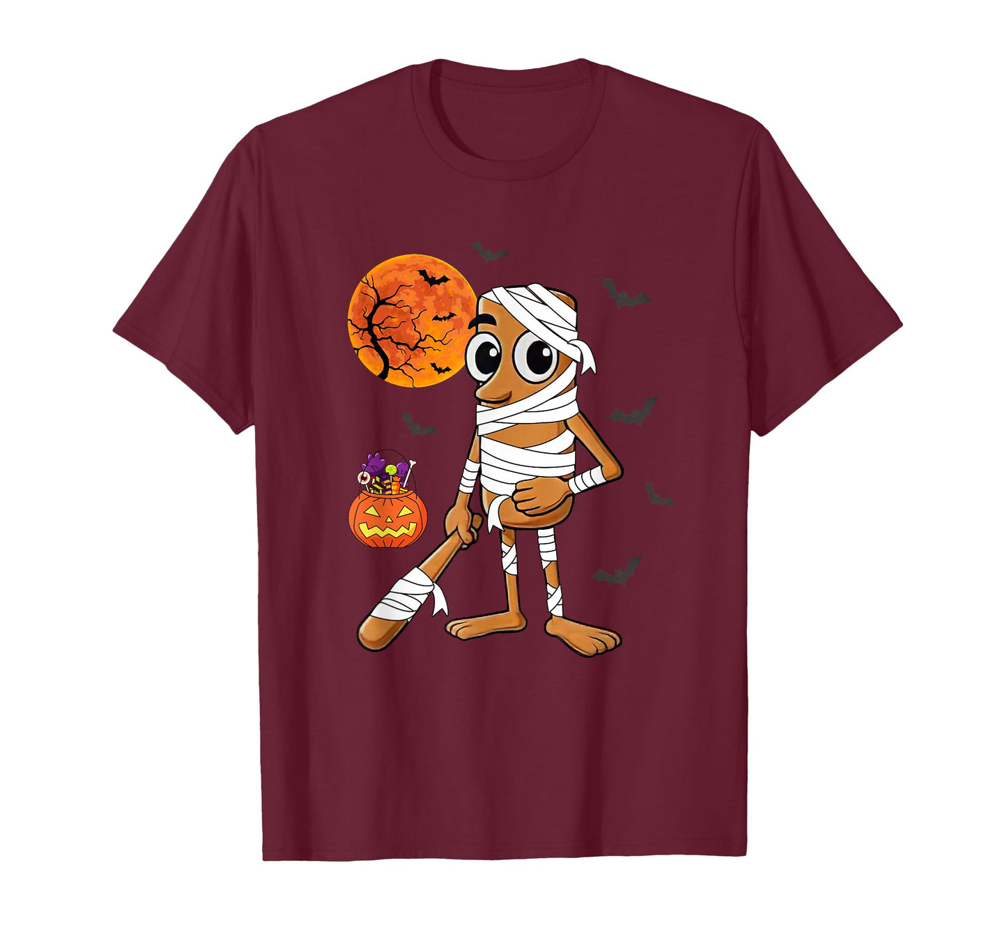 Halloween Tung Tung Tung Sahur Mummy Italian Brainrot Meme T-Shirt