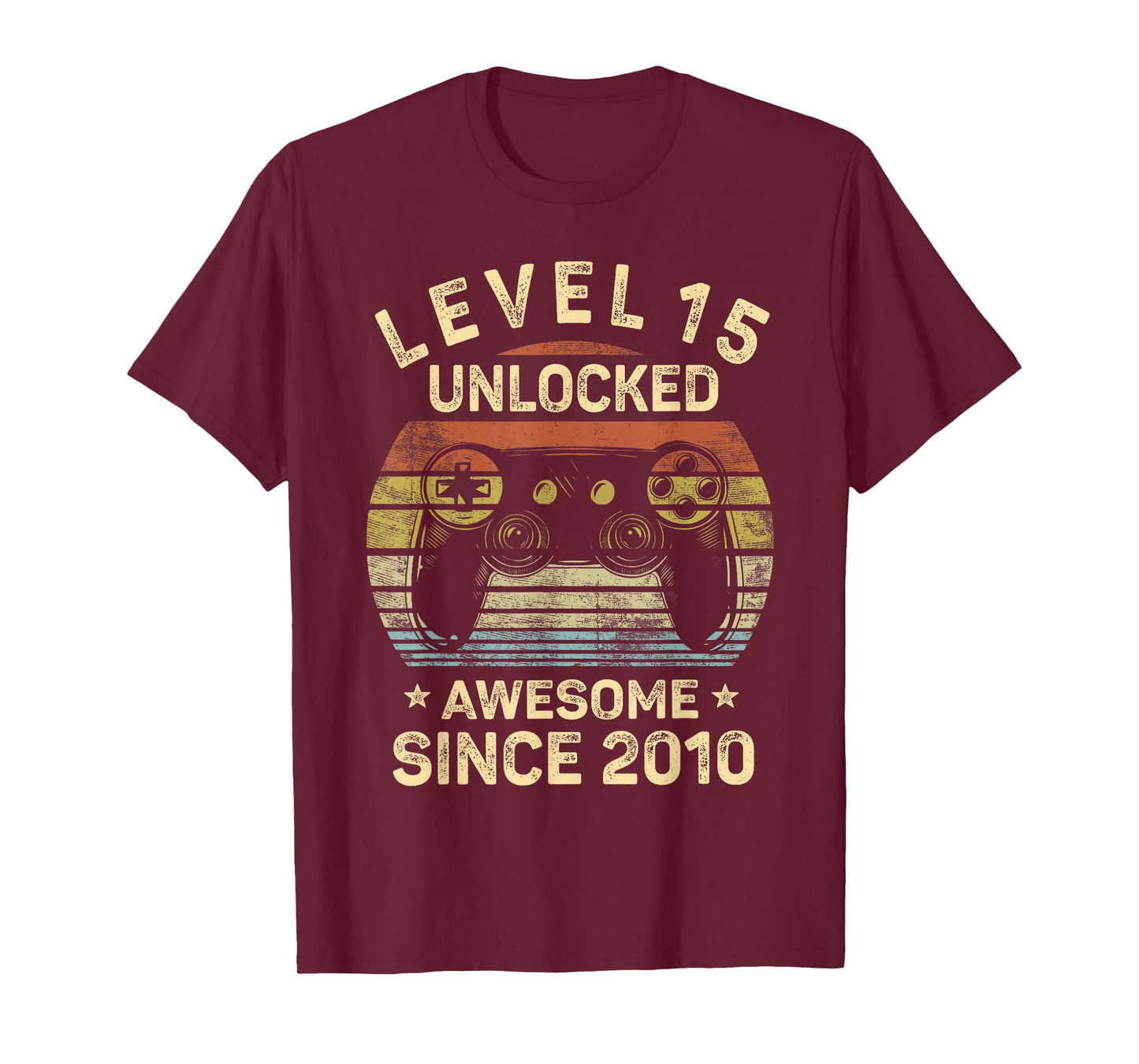 Level 15 Unlocked 15th Birthday 15 Year Old Gifts Gamer Bday T-Shirt