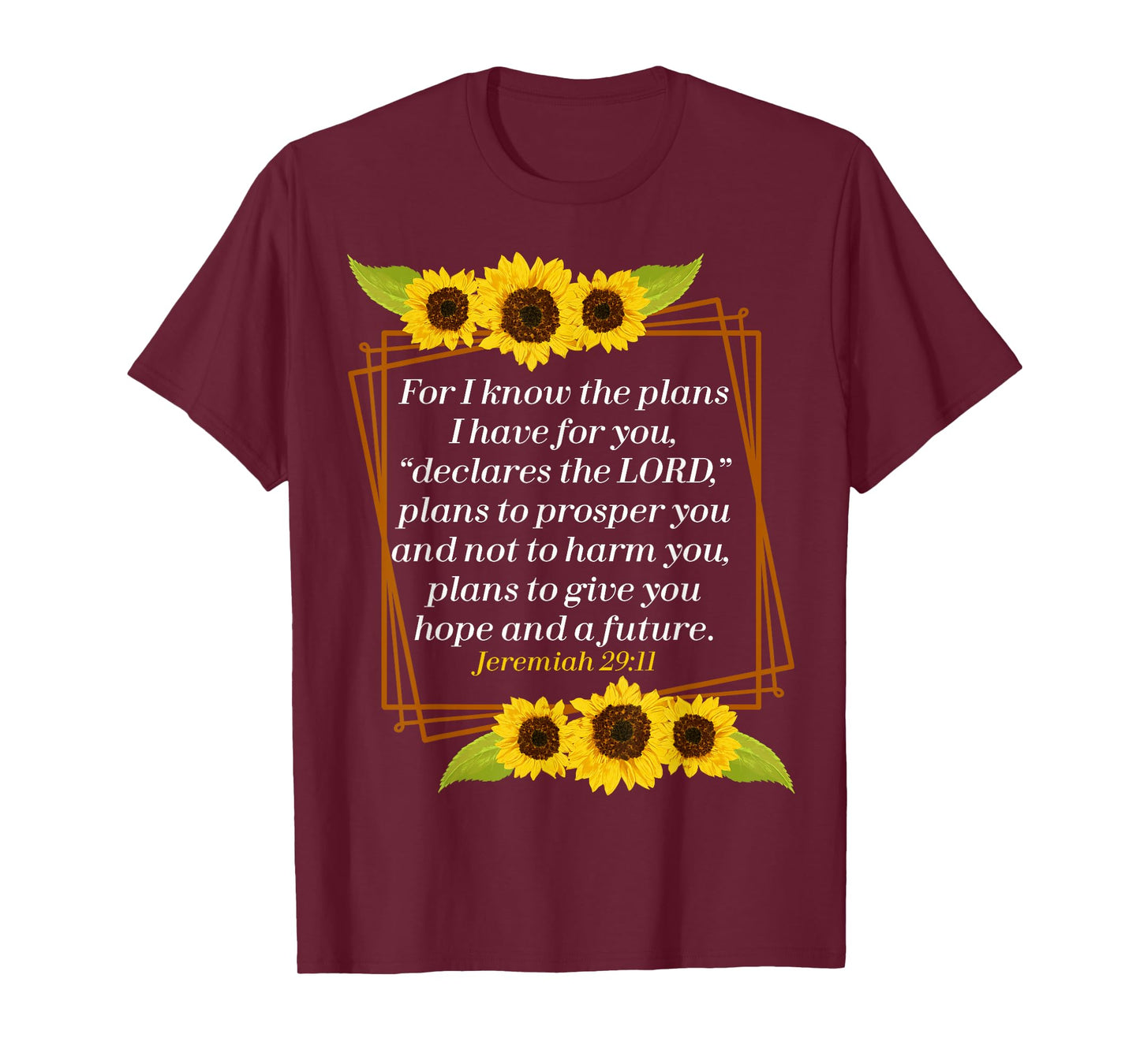 Jeremiah 29:11 Bible Christian for Christian T-Shirt