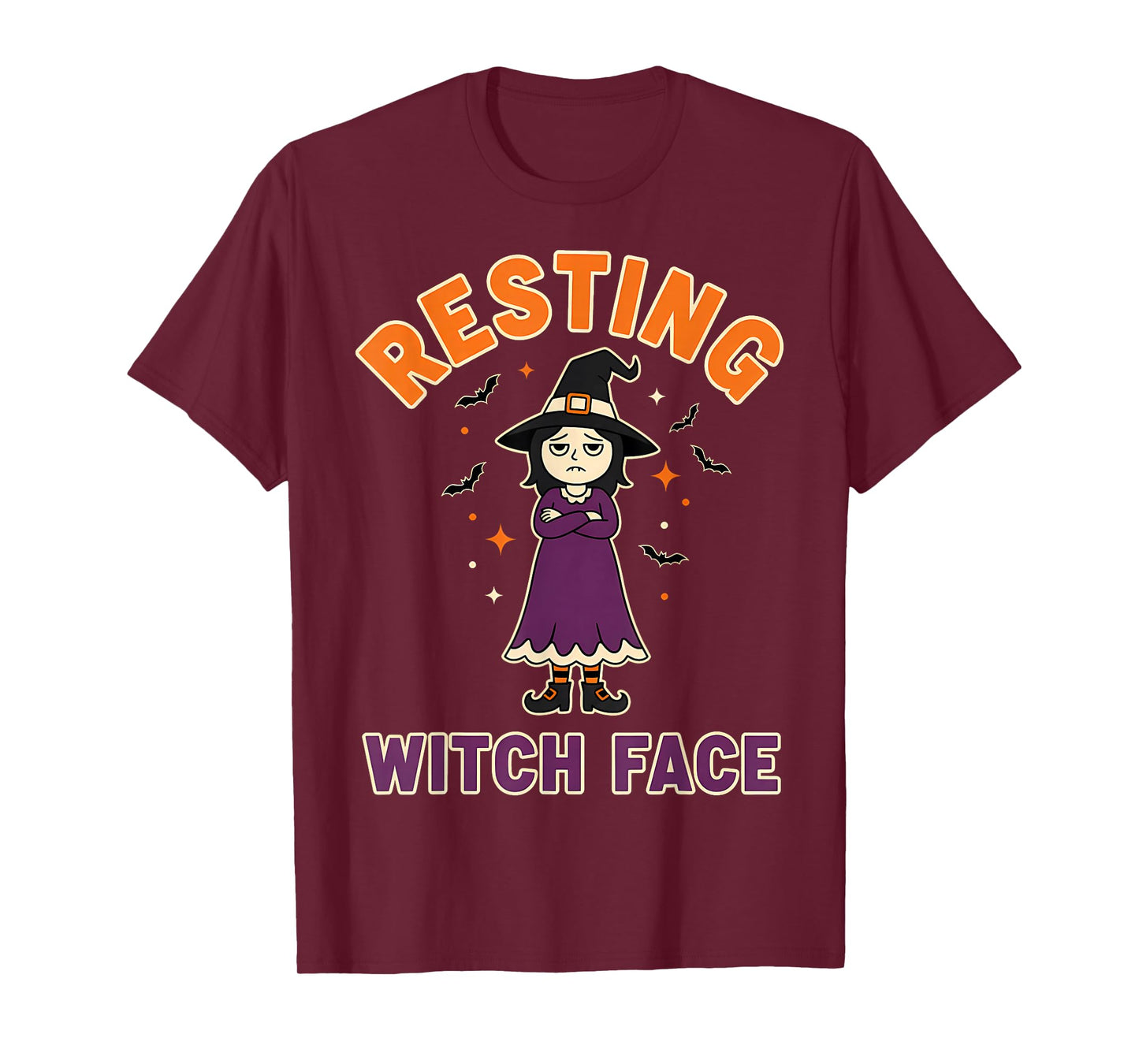 Resting Witch Face Funny Halloween Witch Spooky T-Shirt