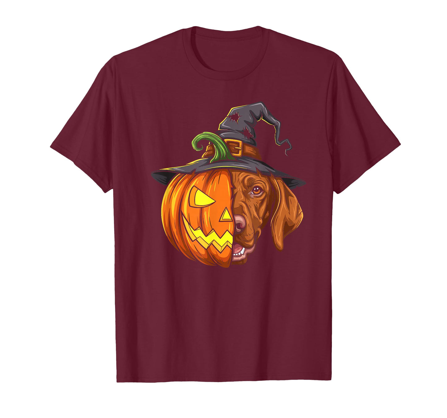 Vizsla Pumpkin Jack O Lantern Halloween Kids Mens Womens T-Shirt