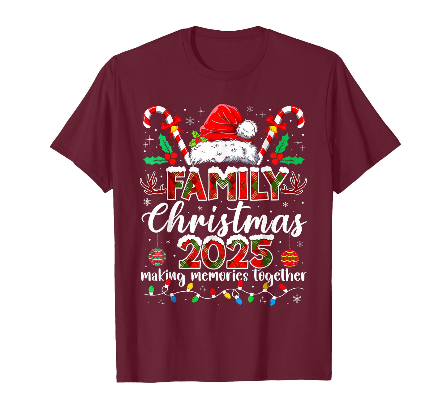 Family Christmas 2025 Matching Outfit Xmas Squad Santa T-Shirt