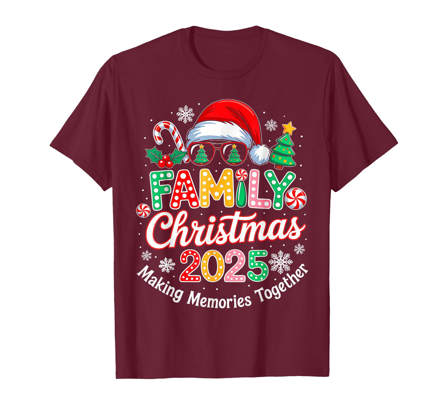 Family Christmas 2025 Matching Outfit Xmas Squad Santa T-Shirt