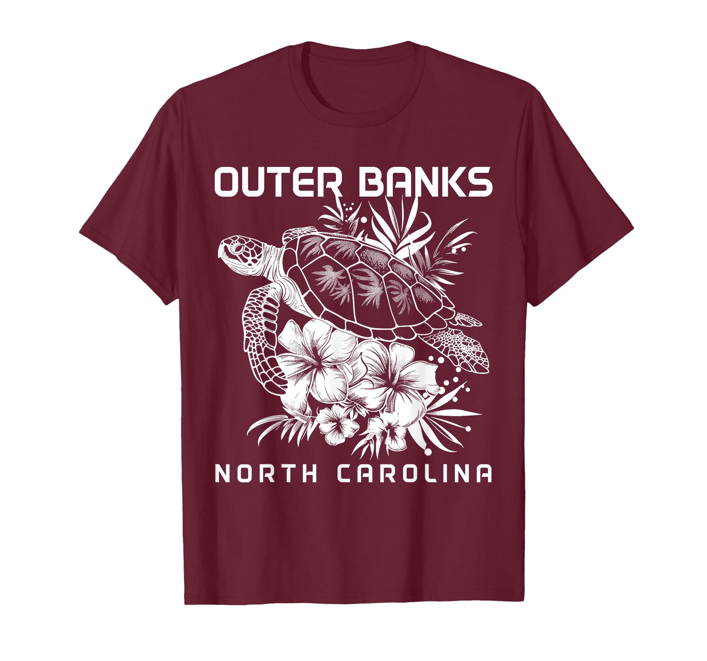 Outer Banks North Carolina Sea Turtle Surf Surfer T-Shirt
