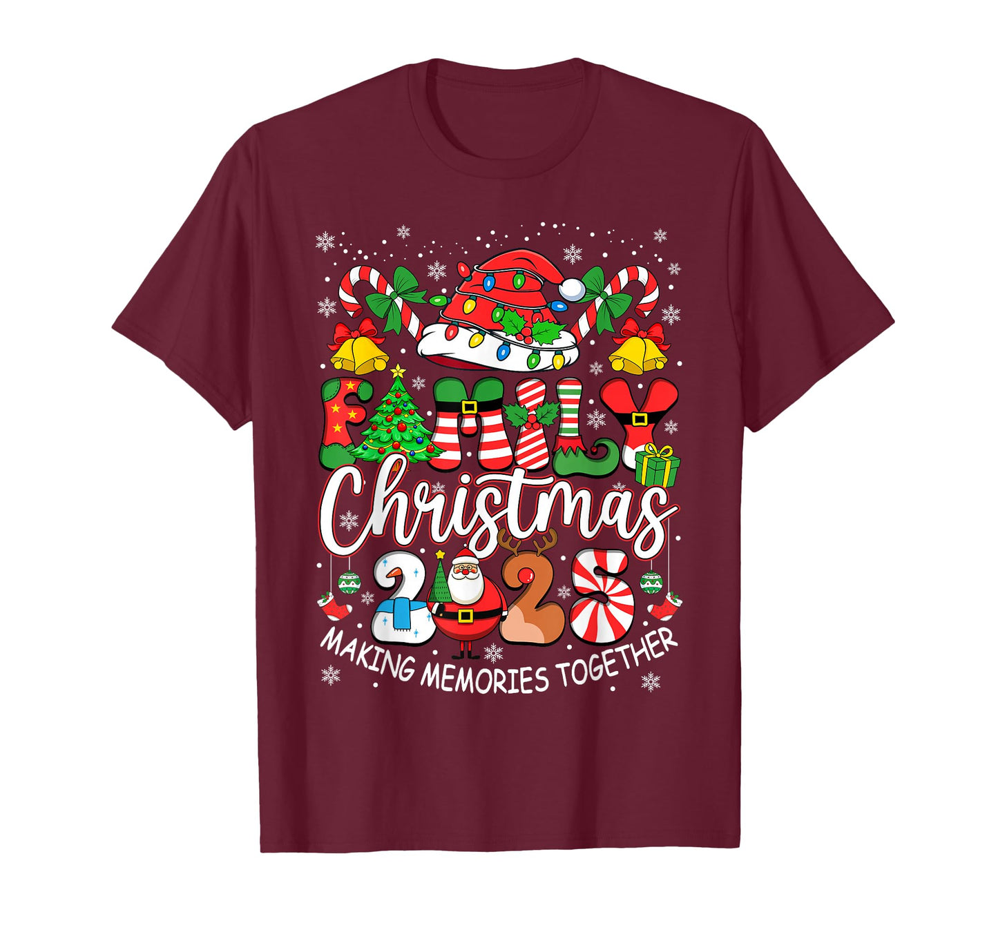 Family Christmas 2025 Matching Outfit Xmas Squad Santa Group T-Shirt