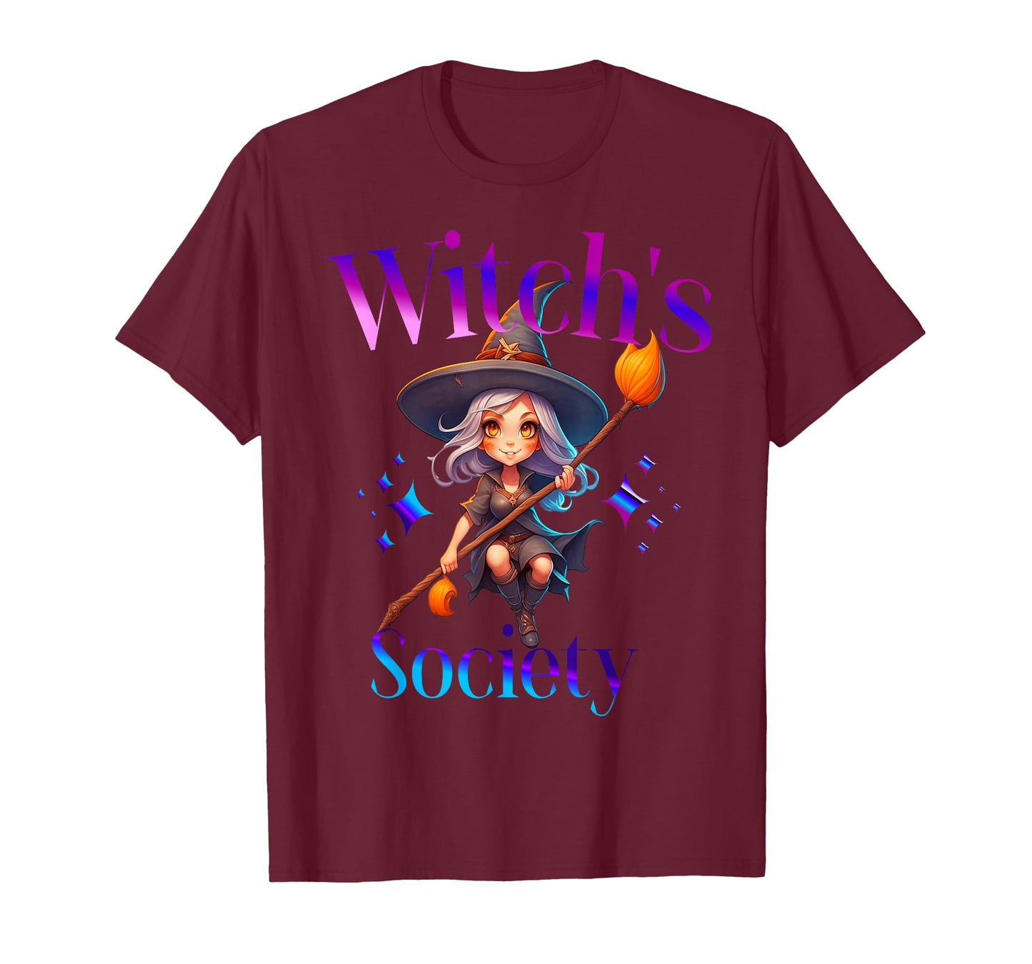 Halloween Witch Magic Cute Fantasy Spooky Broom Charm T-Shirt