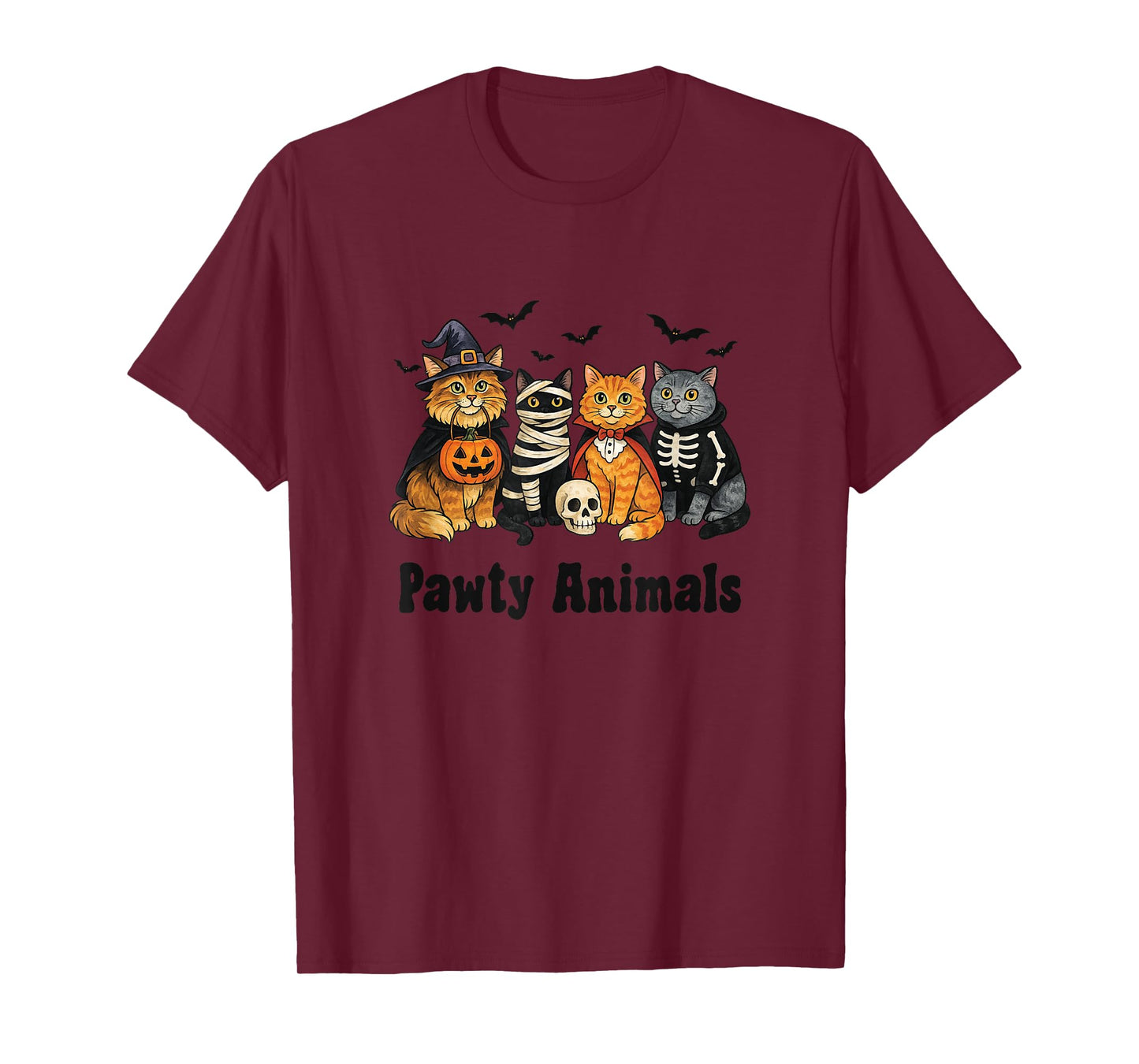 Pawty Animals Halloween Cat T-Shirt
