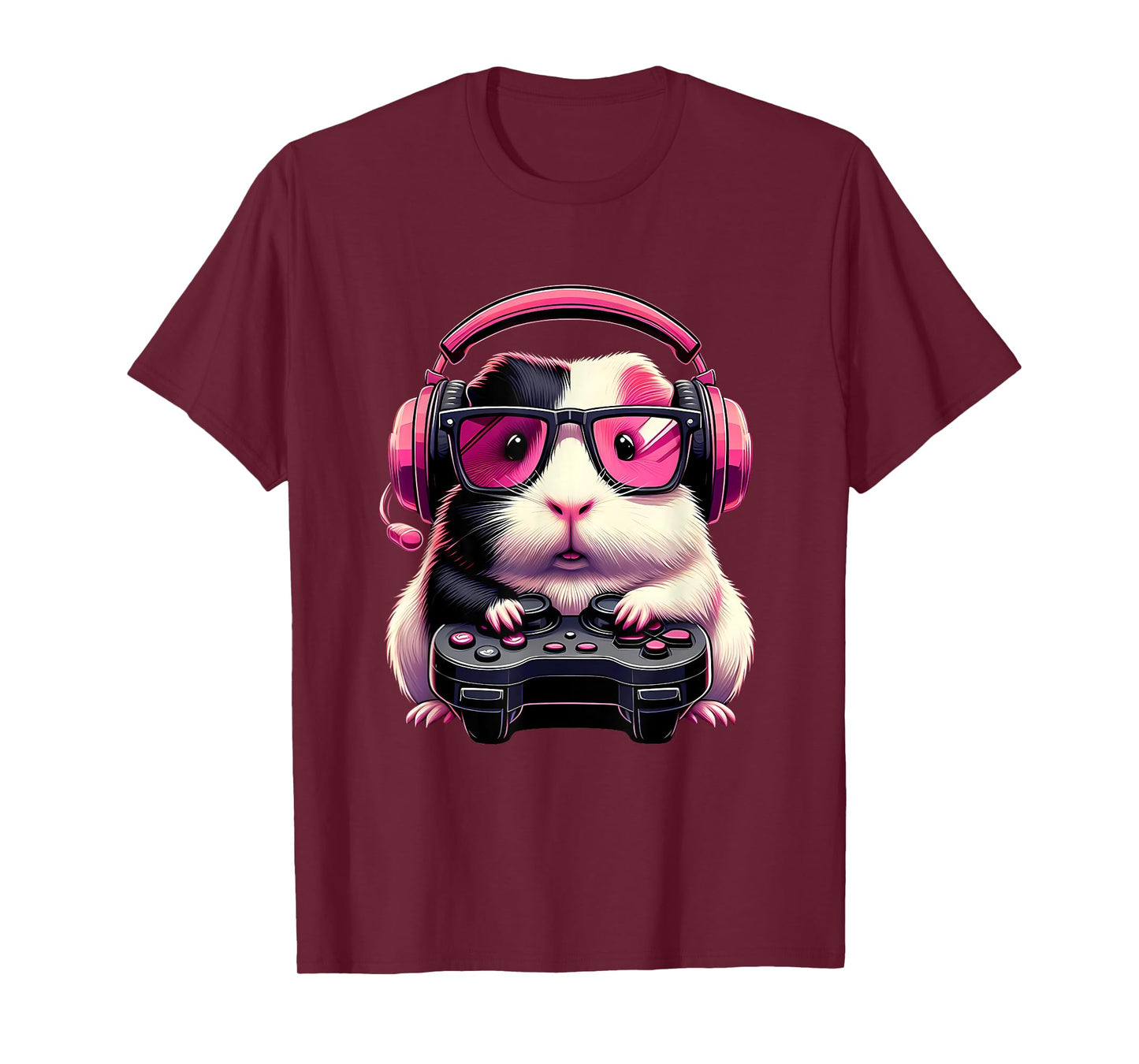 Guinea Pig Playing Video Games Guinea Pig Boy Kid Girl Gamer T-Shirt
