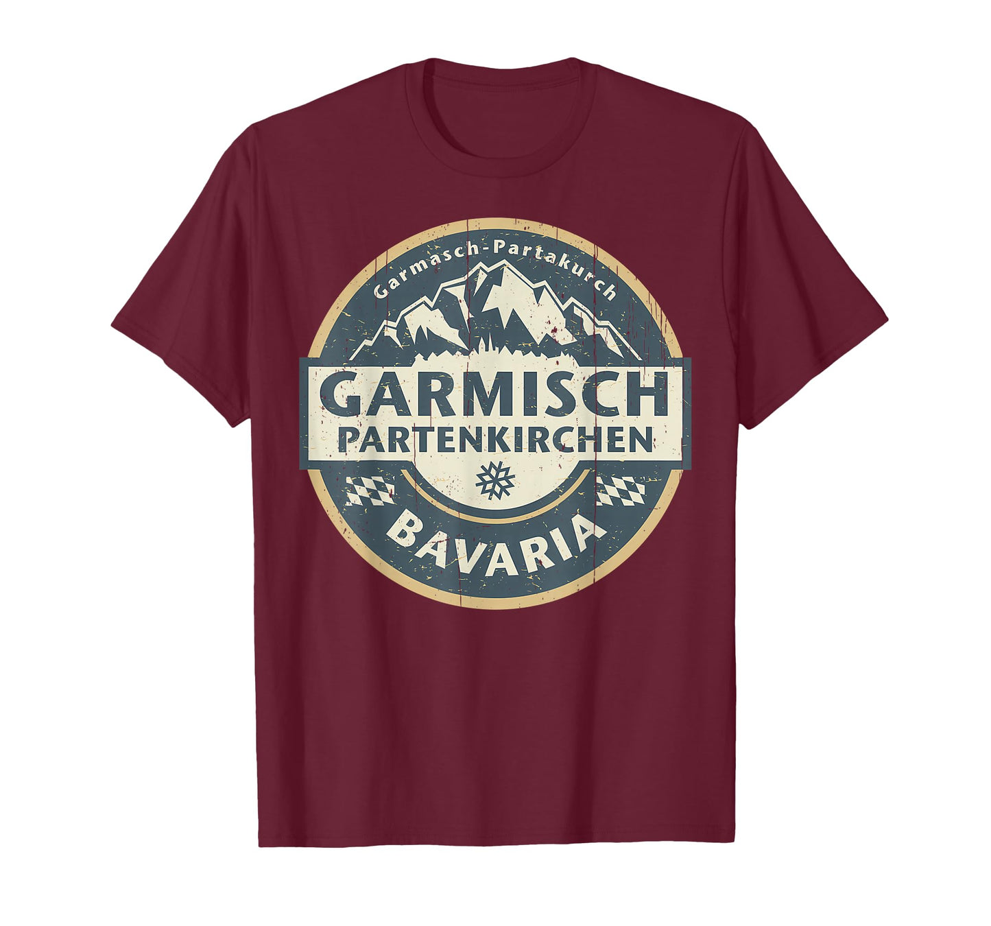 Vintage Garmisch-Partenkirchen, Bavaria, Germany Mountain T-Shirt