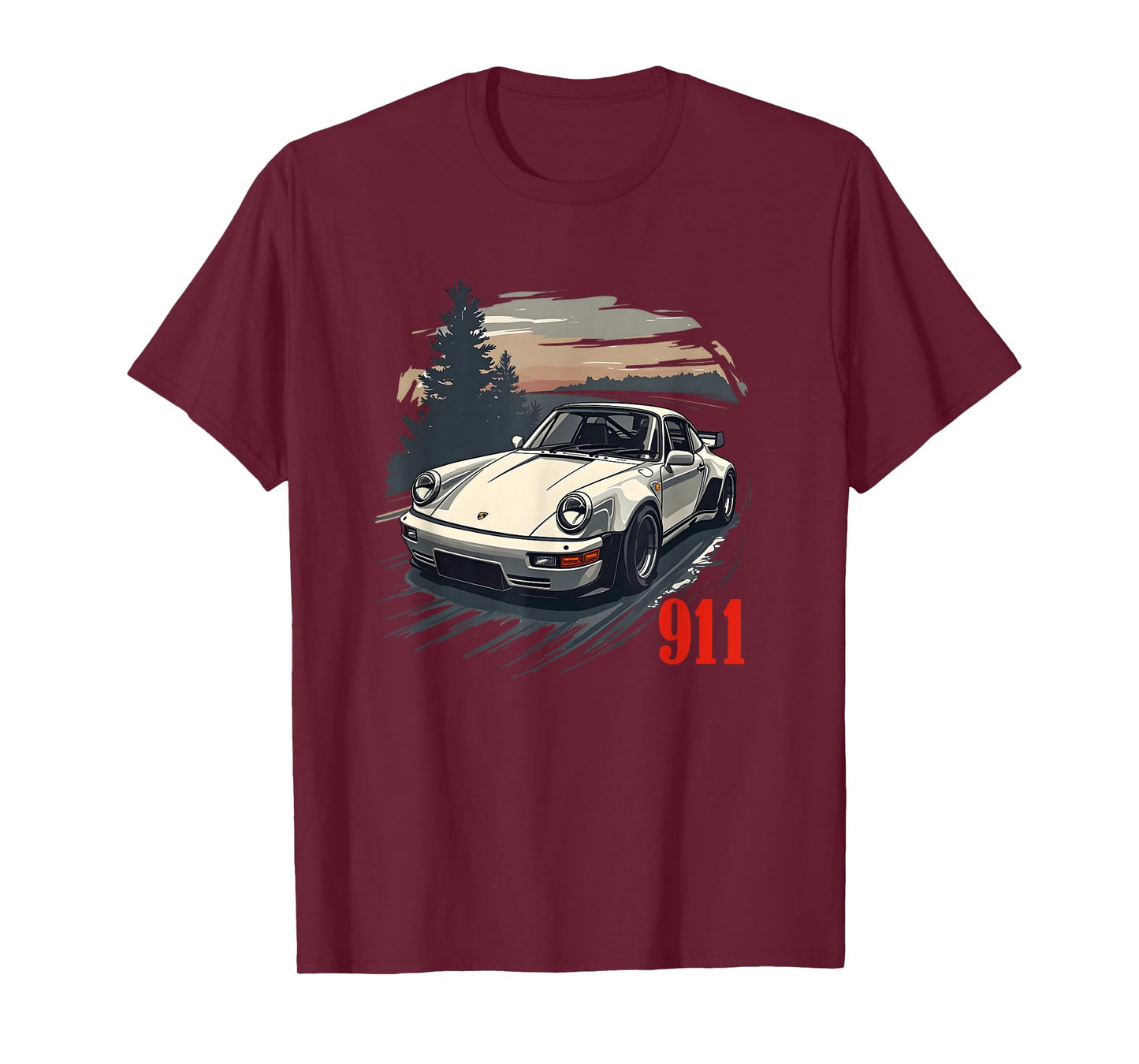 911 Retro Auto Classic GT 964 Race Cars GT3 RS 997 T-Shirt - Unisex Adults & Kids - Black - Small - Short Sleeve - Cotton Polyester Blend - Car-Themed Cartoon - T-Shirt